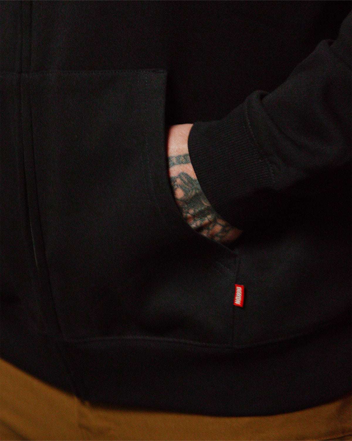 Bridge Burner Zip Up Hoodie - Black view 7