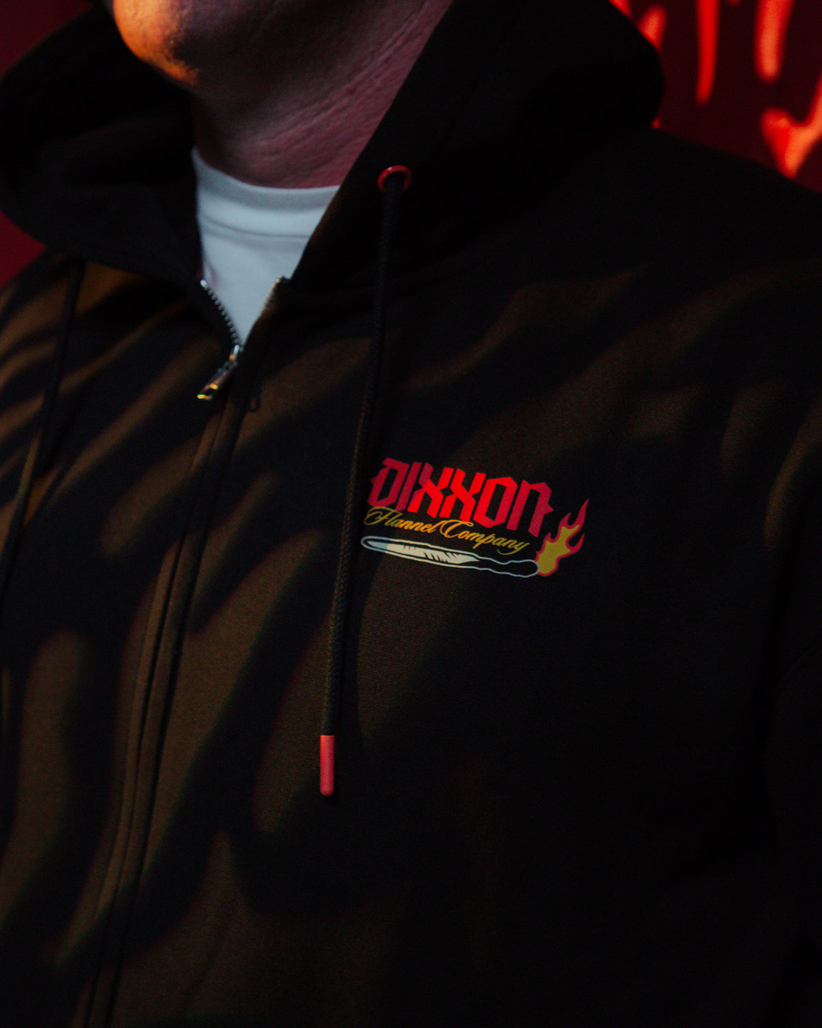 Bridge Burner Zip Up Hoodie - Black view 6