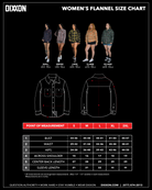 Women's Flannel Size Chart