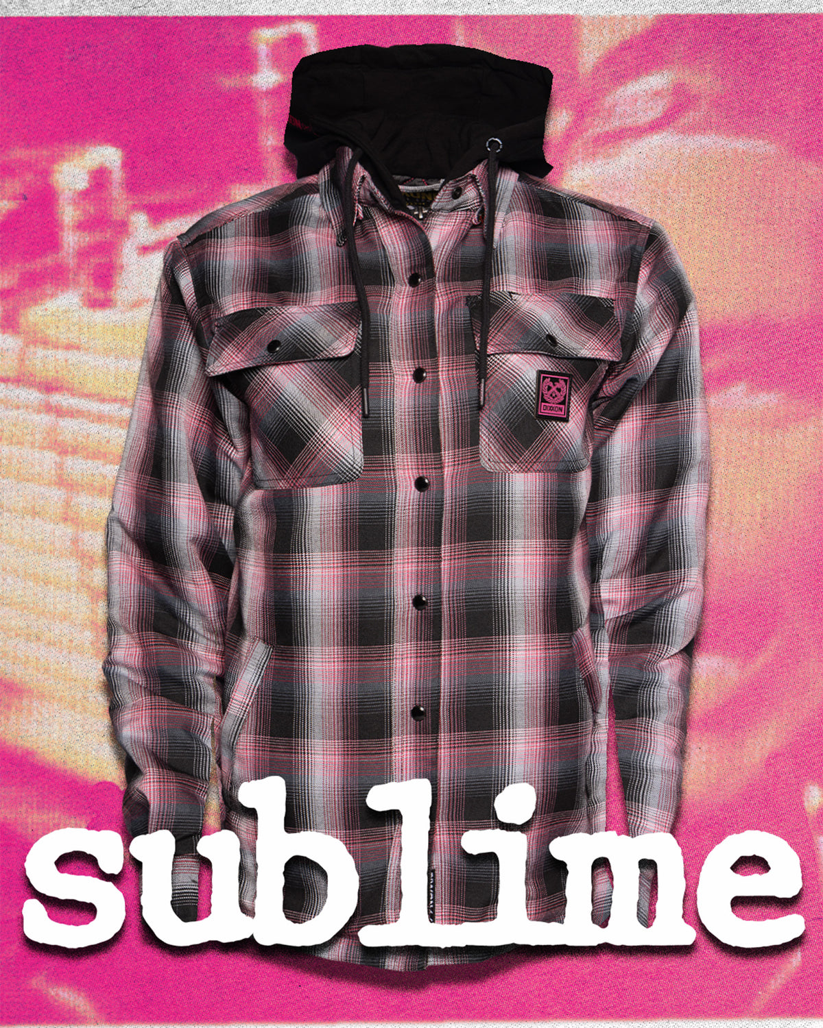 Women's Sublime 'Robbin' the Hood' Hooded Flannel Jacket view 1