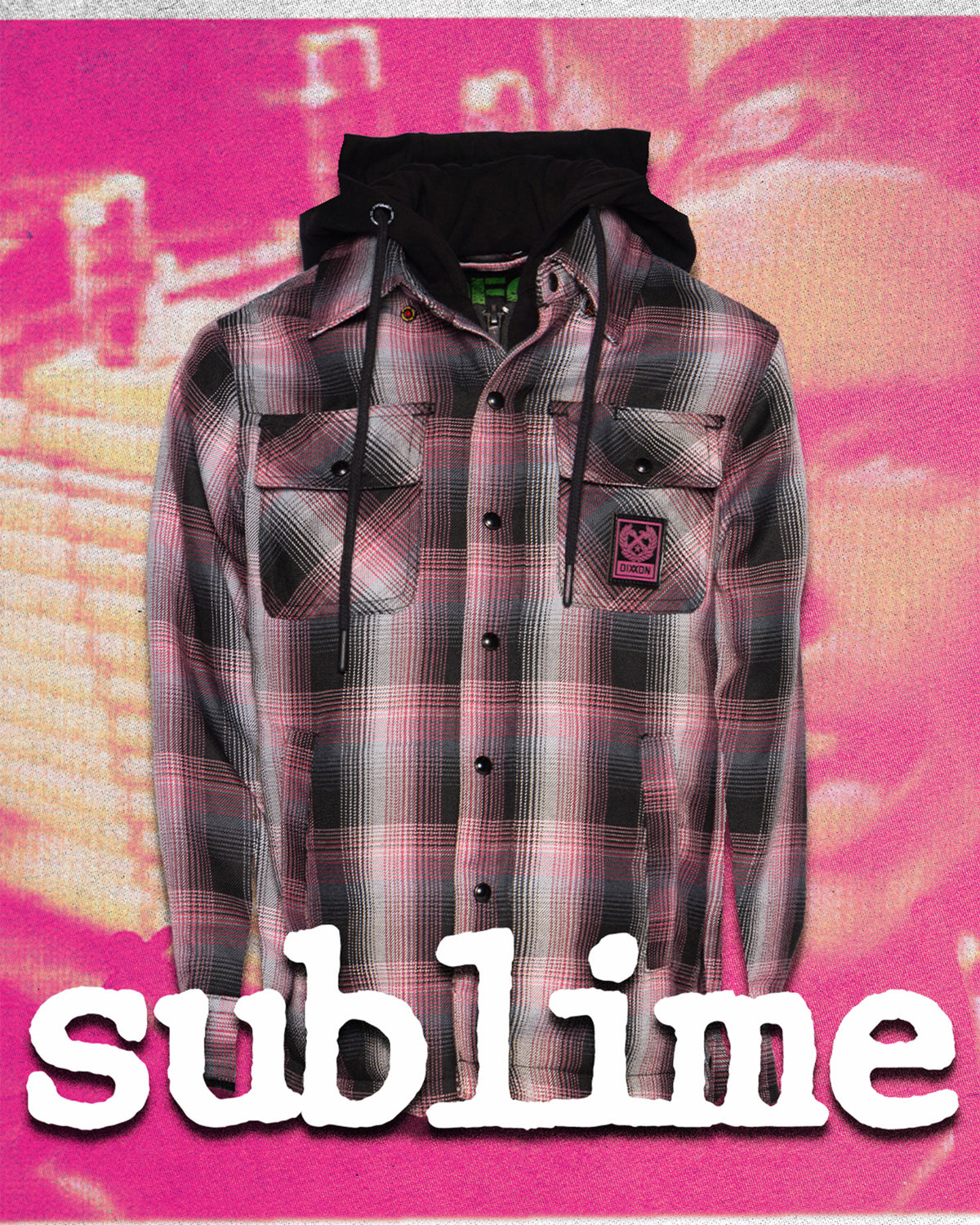Youth Sublime 'Robbin' the Hood' Hooded Flannel Jacket view 1