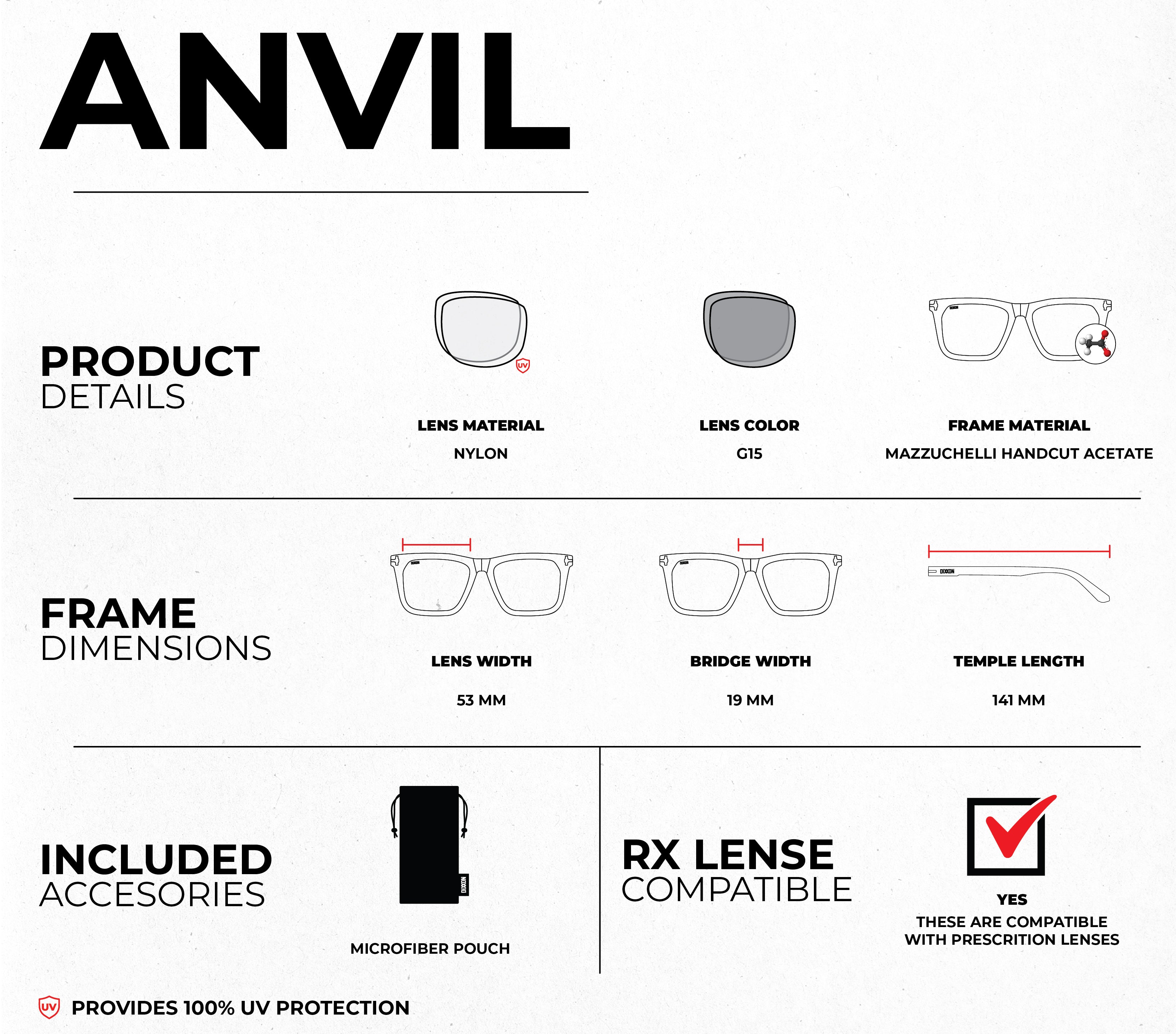 Dixxon Anvil Sunglasses: Havana Tortoise & G15 Style
