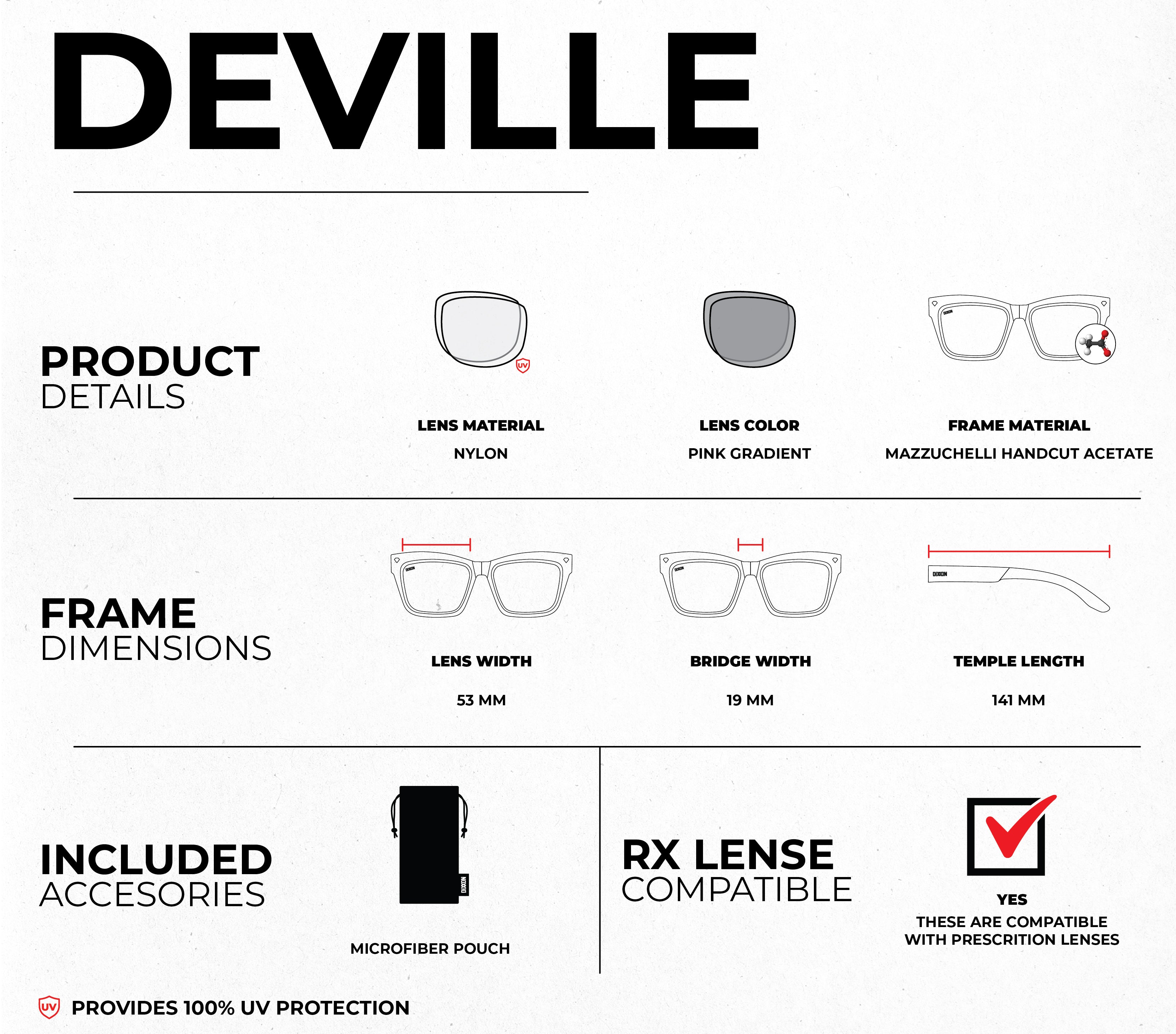 Deville Sunglasses - Pink Trans & Pink Gradient | Dixxon Flannel Co.