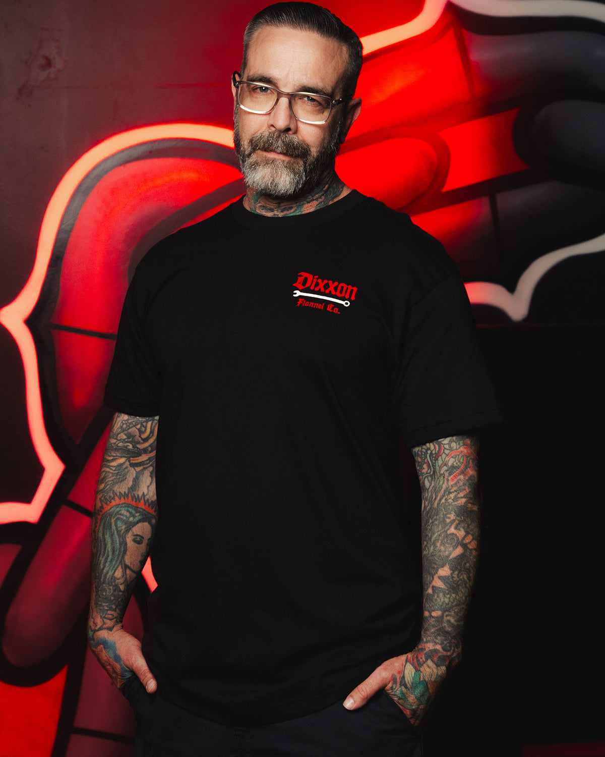 Red Hexbound T-Shirt - Black view 3