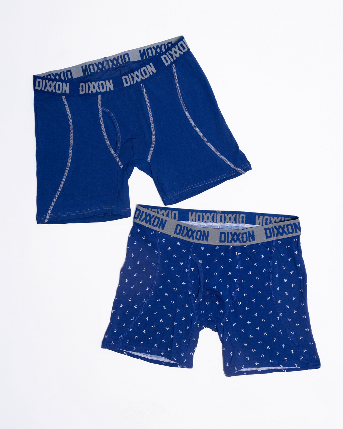 Avery Cotton Stretch 2pk Boxer Briefs - Gray & Navy - view 1