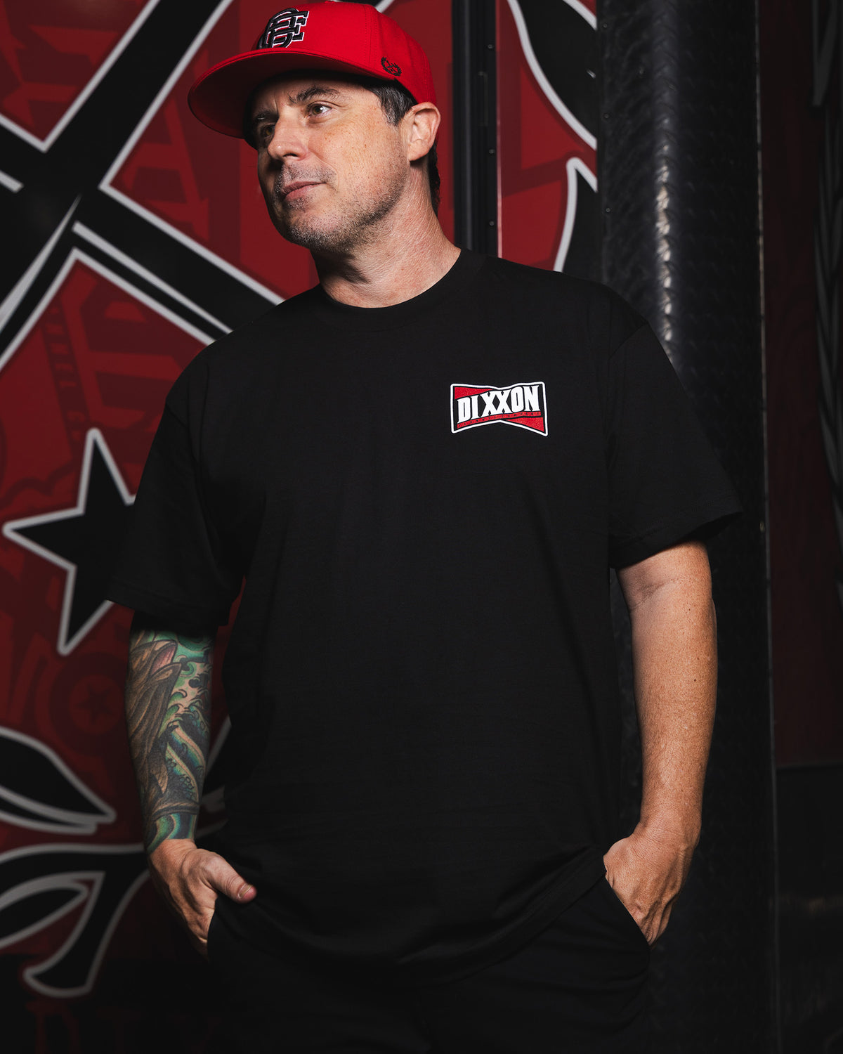 Red Bowtie T-Shirt - Black view 2