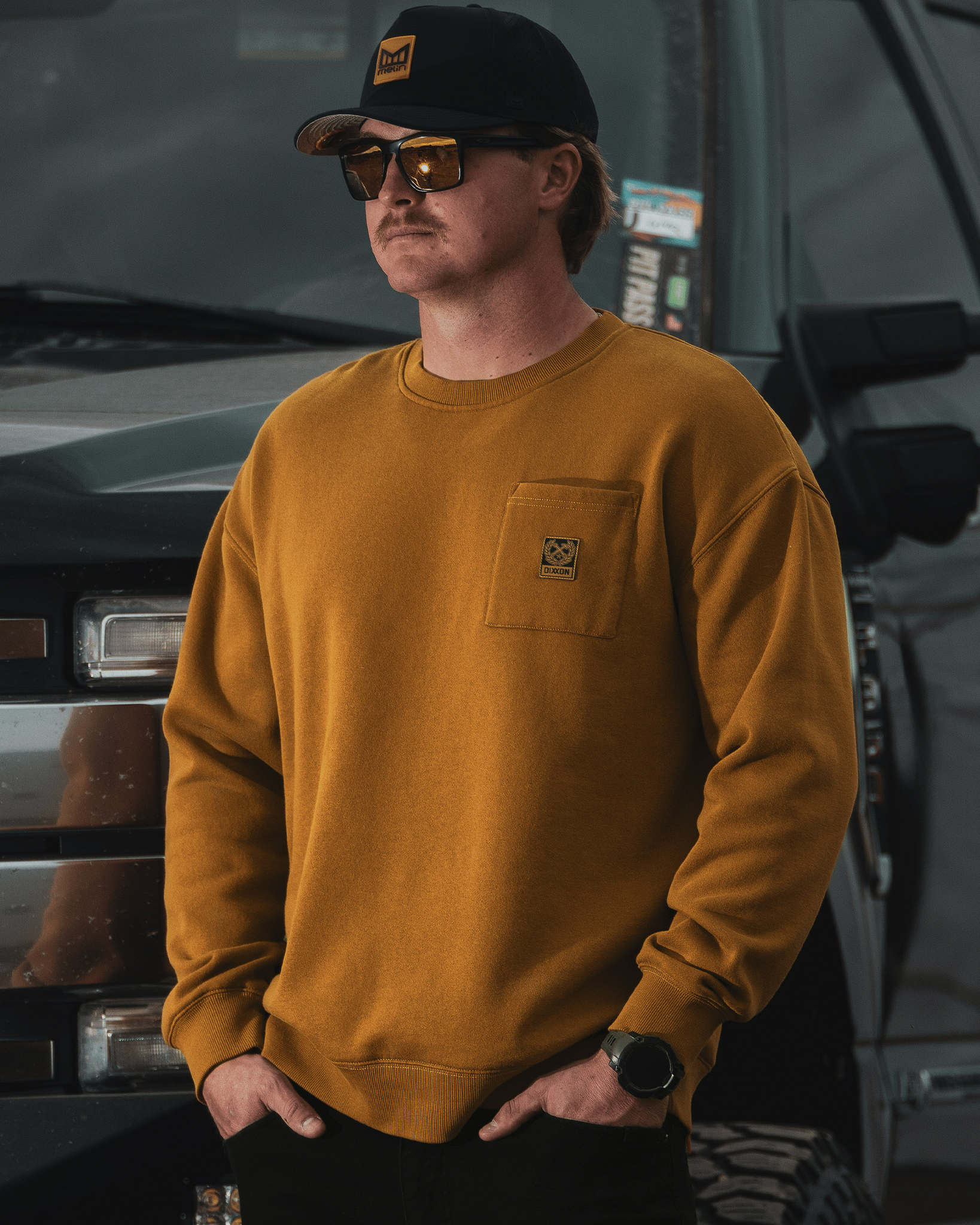 Pocket Crewneck - Camel - view 1