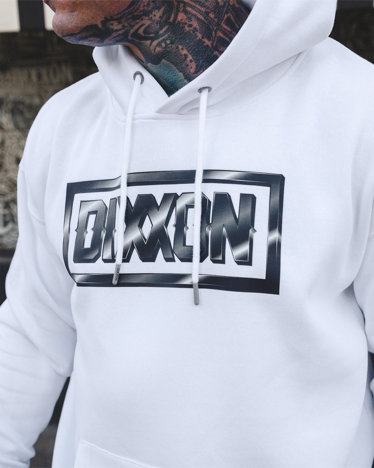 Chrome Pullover Hoodie - White view 4