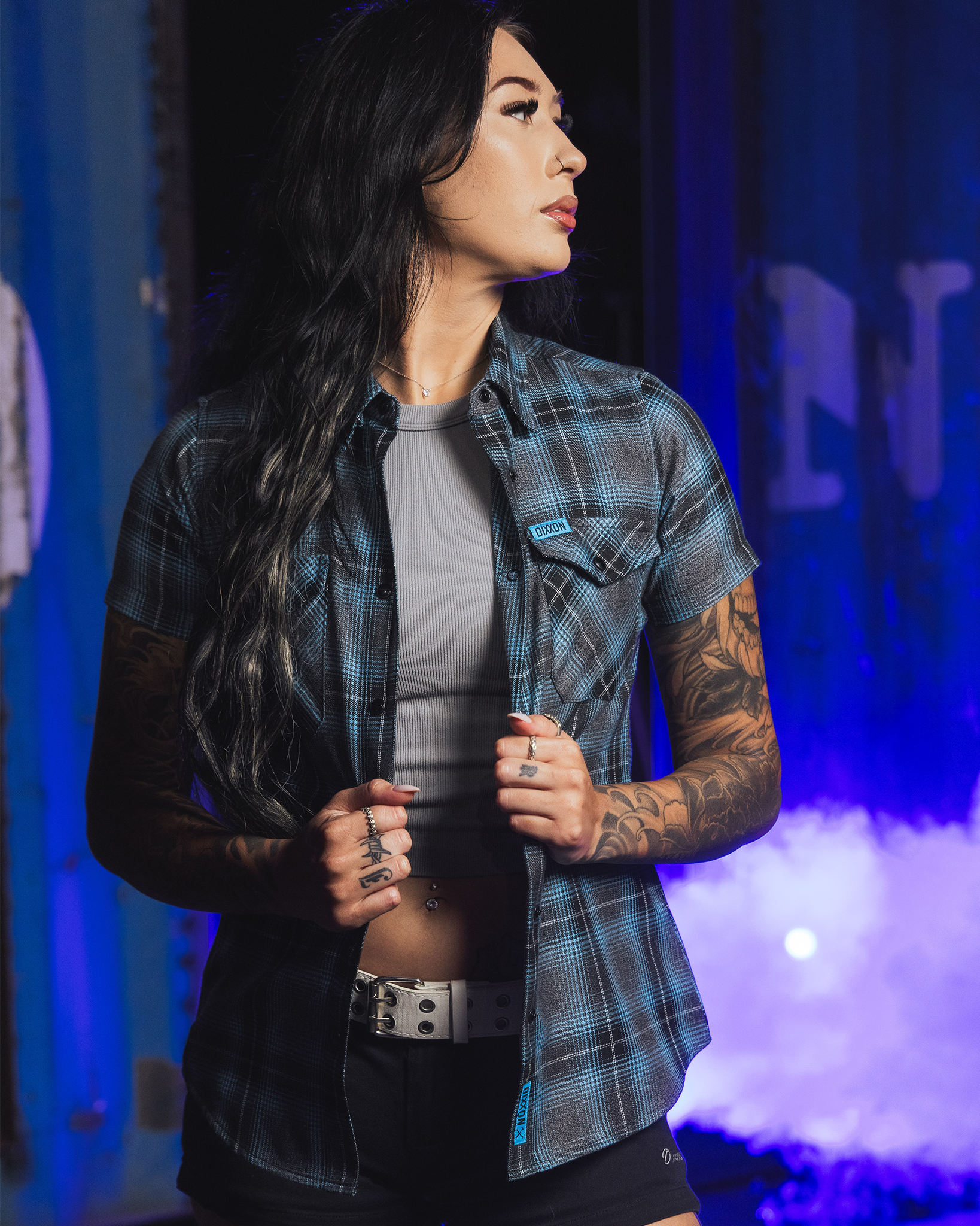 Women's Cyanide 3.0 Short Sleeve Flannel view 1