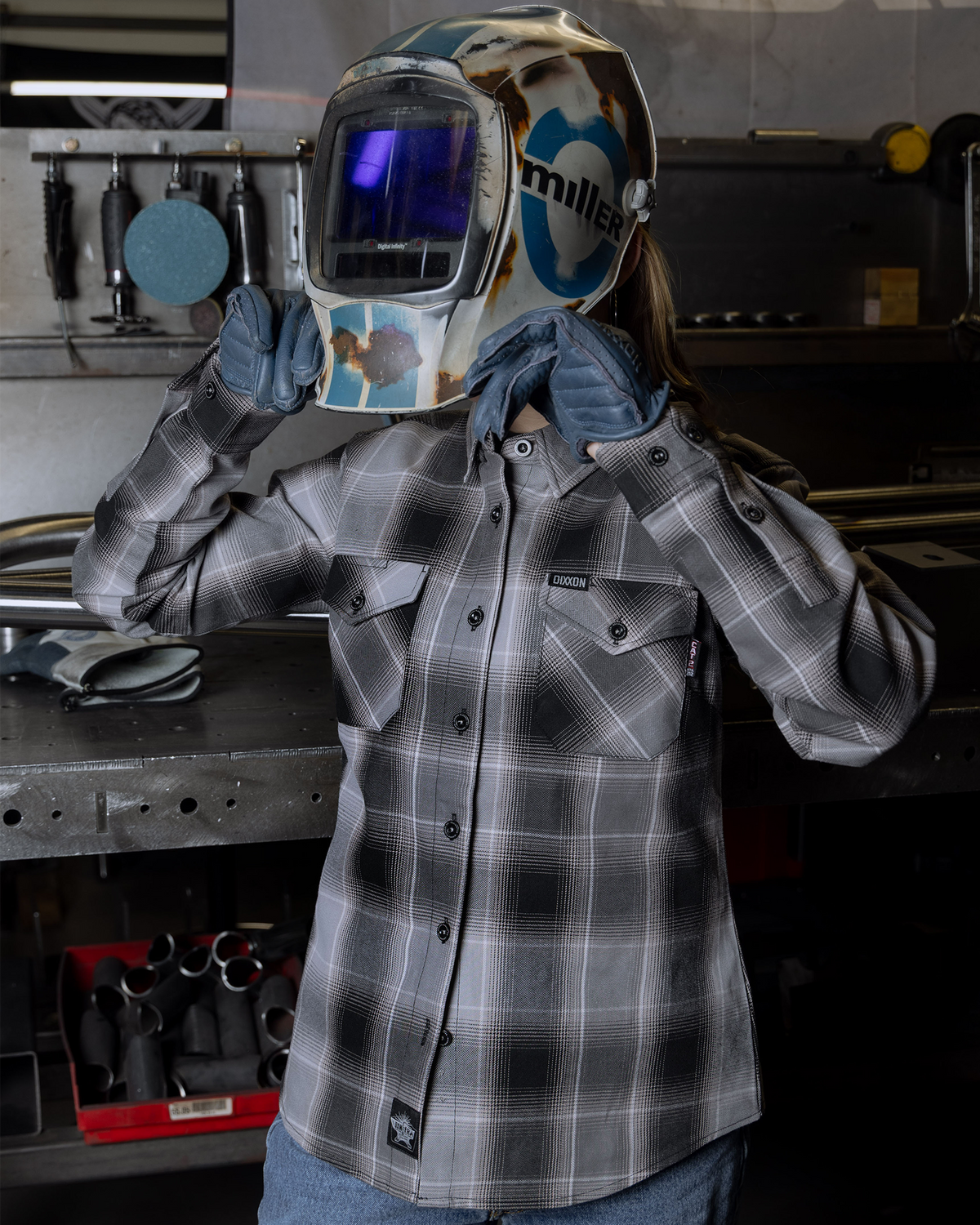 Women's Galvanized FR Flannel view 4
