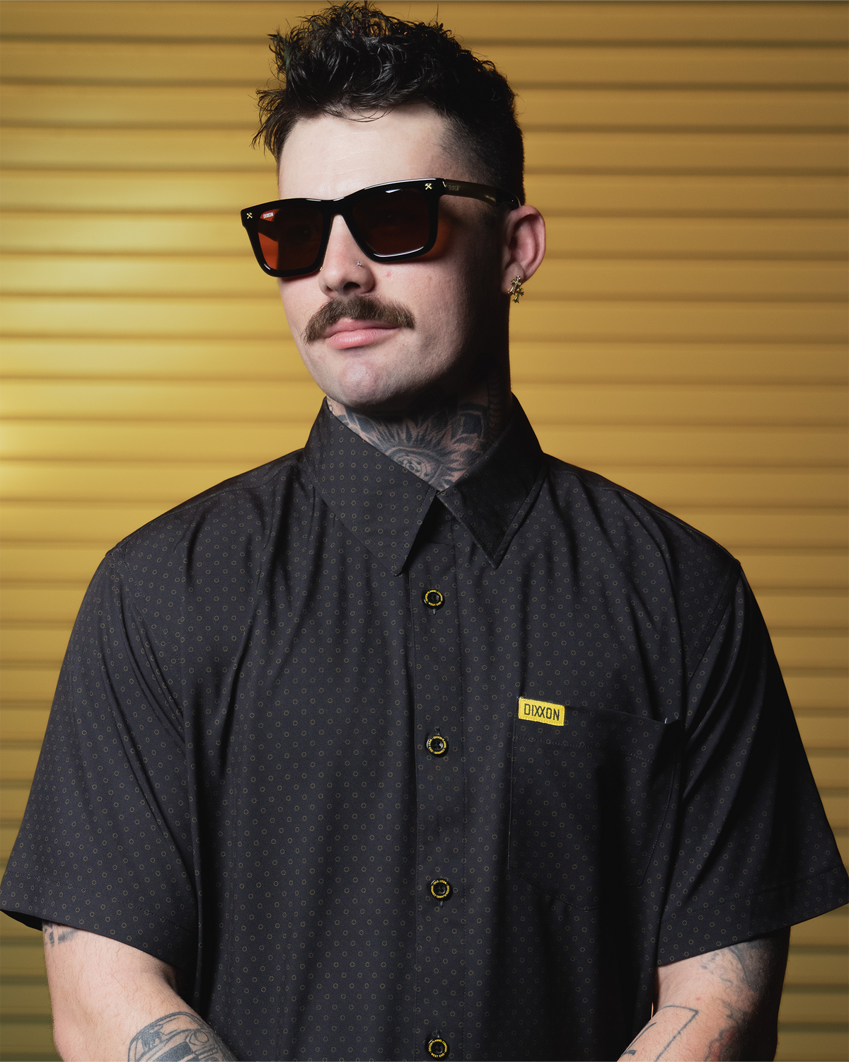 West End Party Shirt - Black & Gold view 5