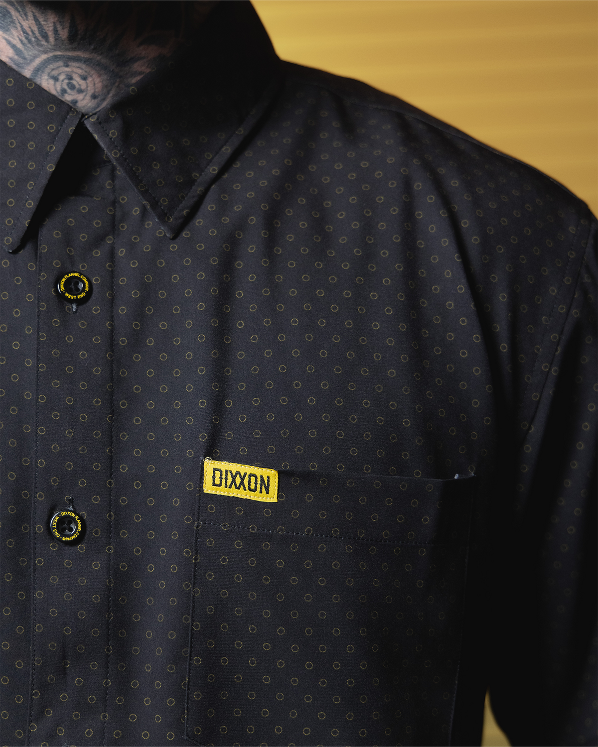 West End Party Shirt - Black & Gold view 7