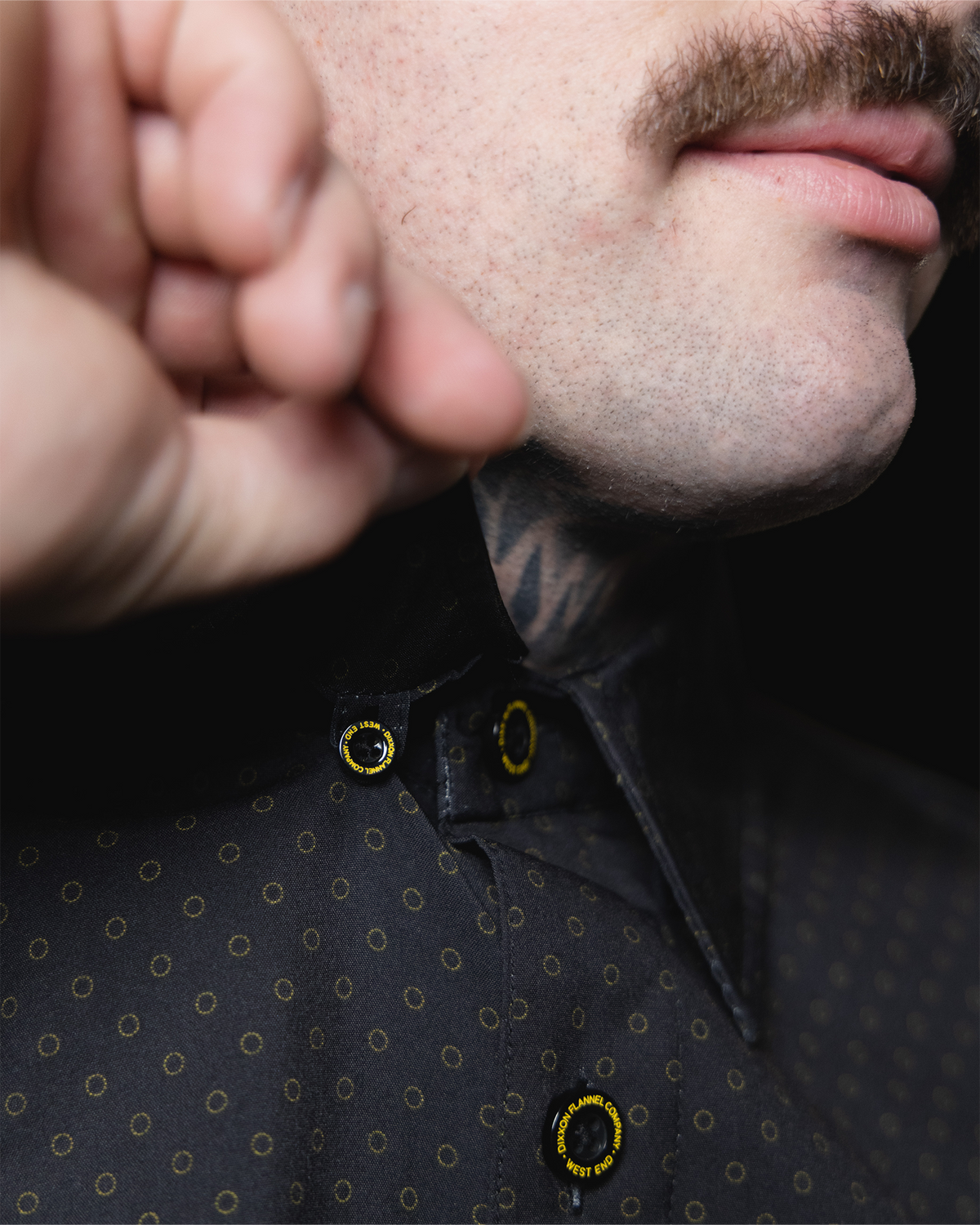 West End Party Shirt - Black & Gold view 6