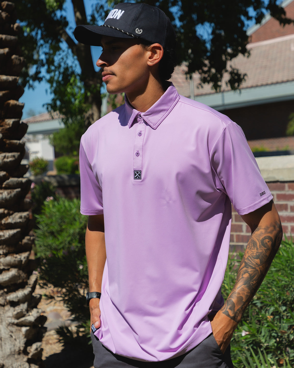 Solid Party Polo - Light Purple view 1