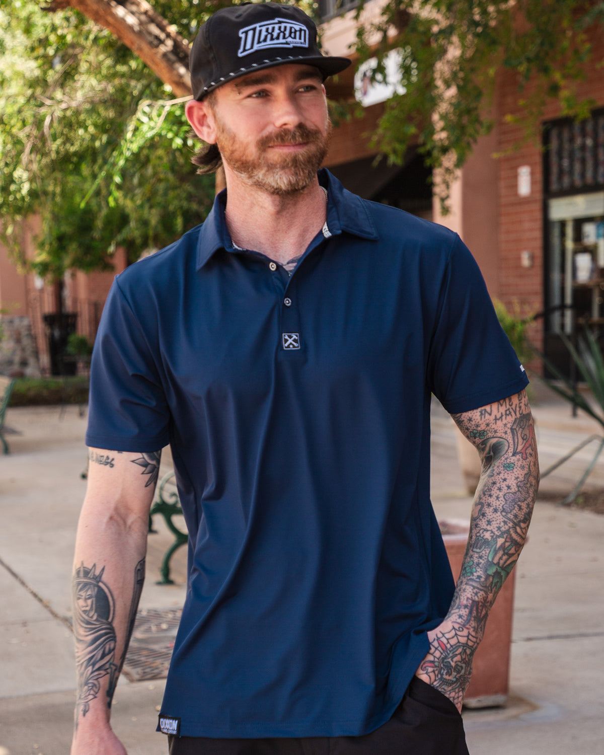 Solid Party Polo - Navy view 3