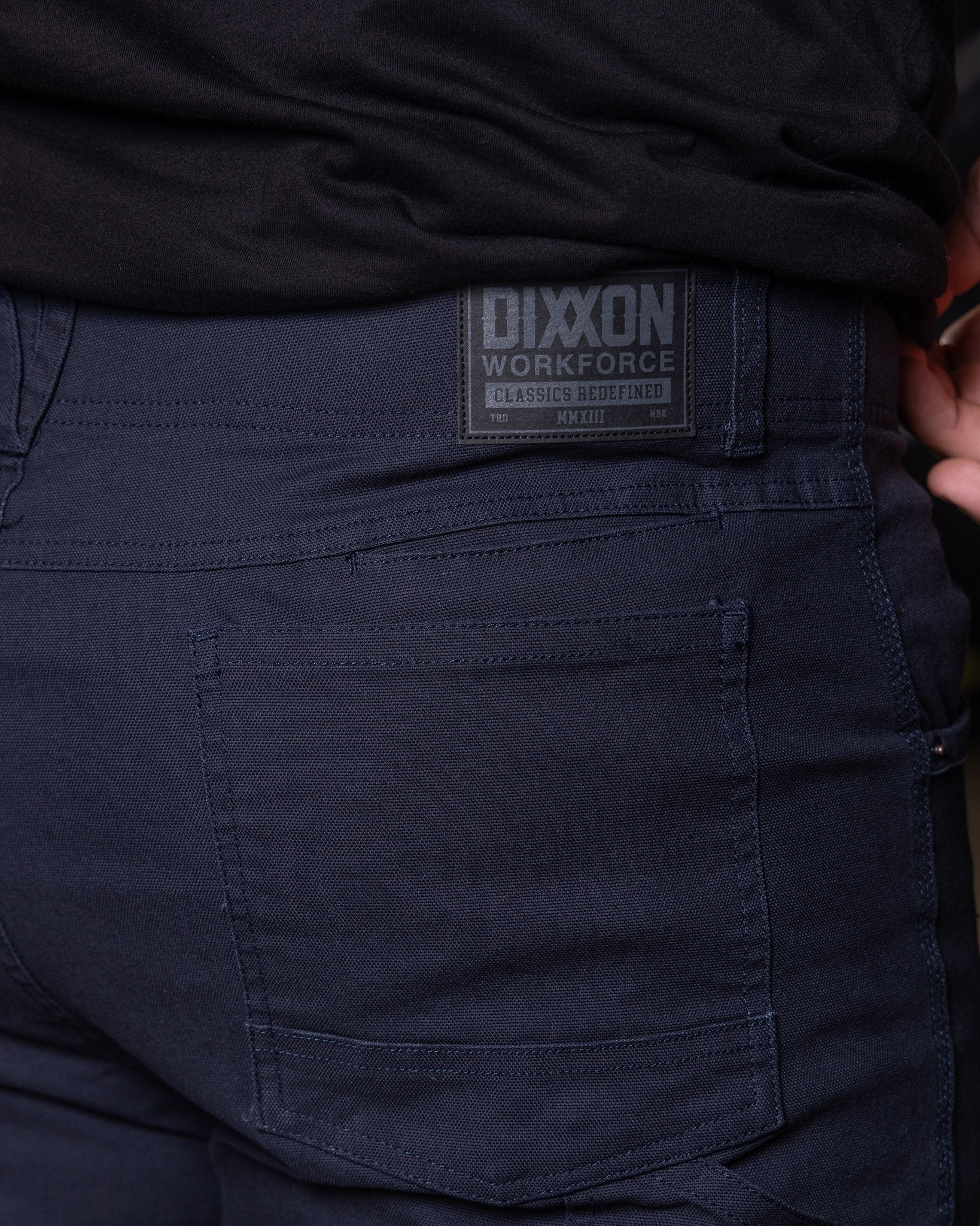 Canvas Work Pants - Navy - view 7