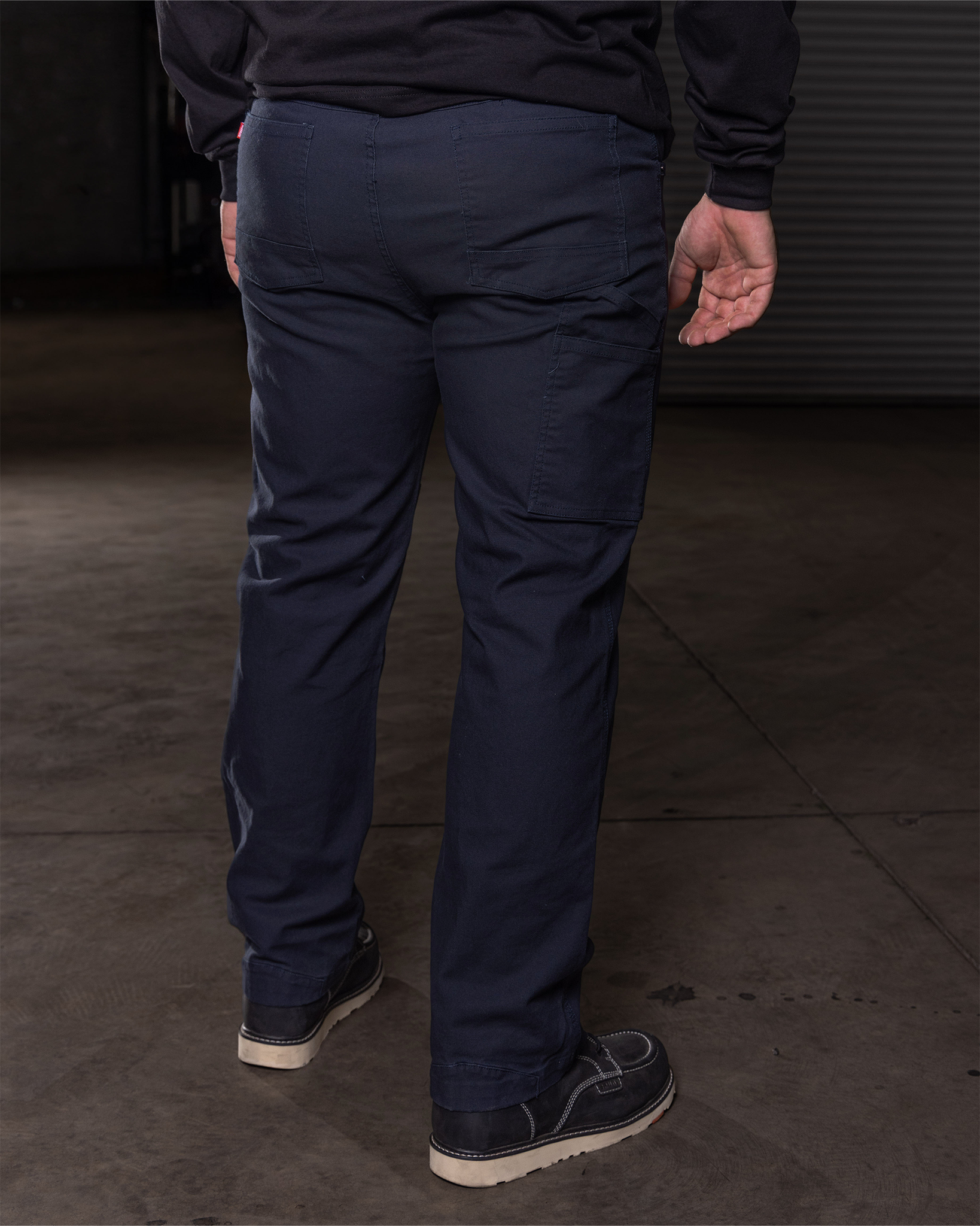 Canvas Work Pants - Navy - view 2