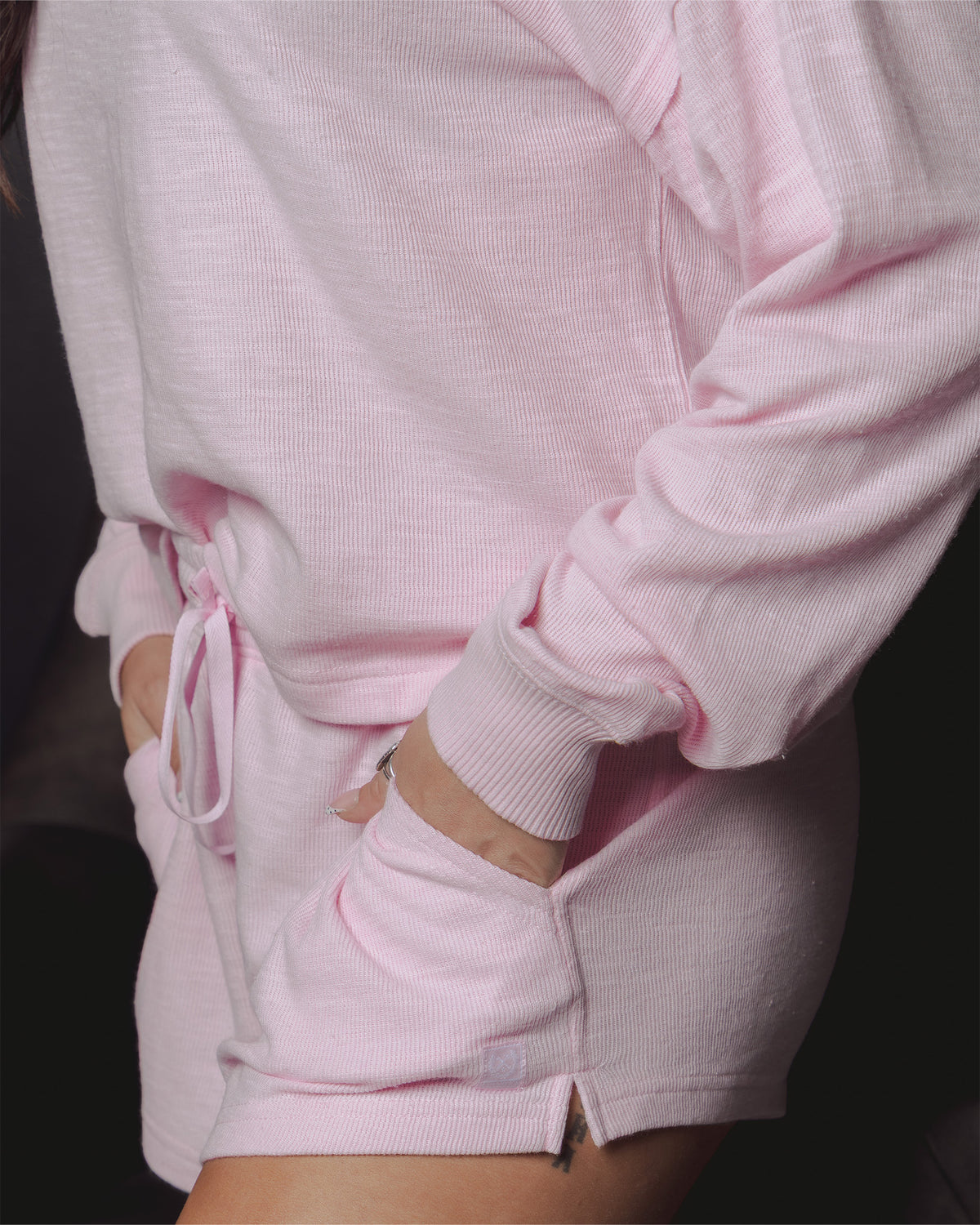 Women's Pajama Shorts - Pink view 4