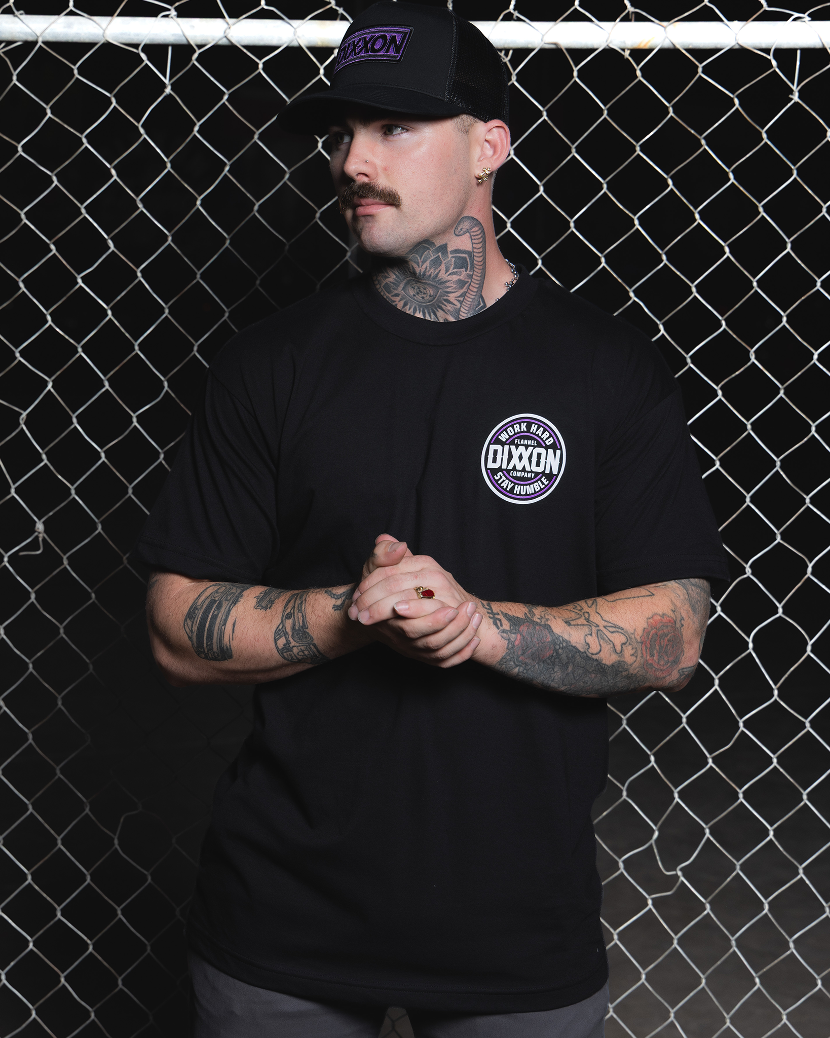 Purple Corpo T-Shirt - Black - view 3