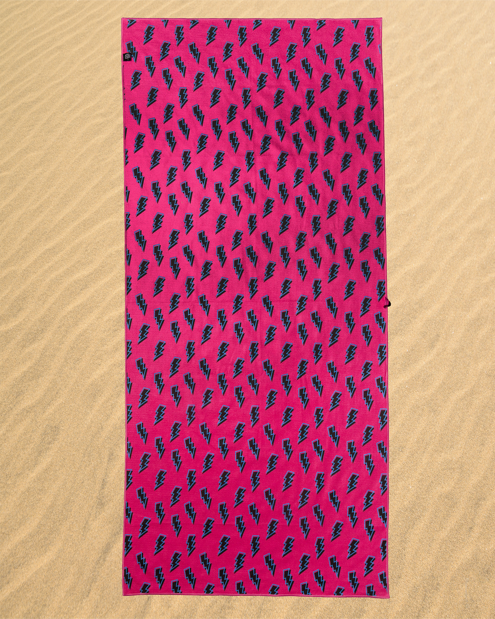 Pink Bolt Quick Dry Beach Towel view 4