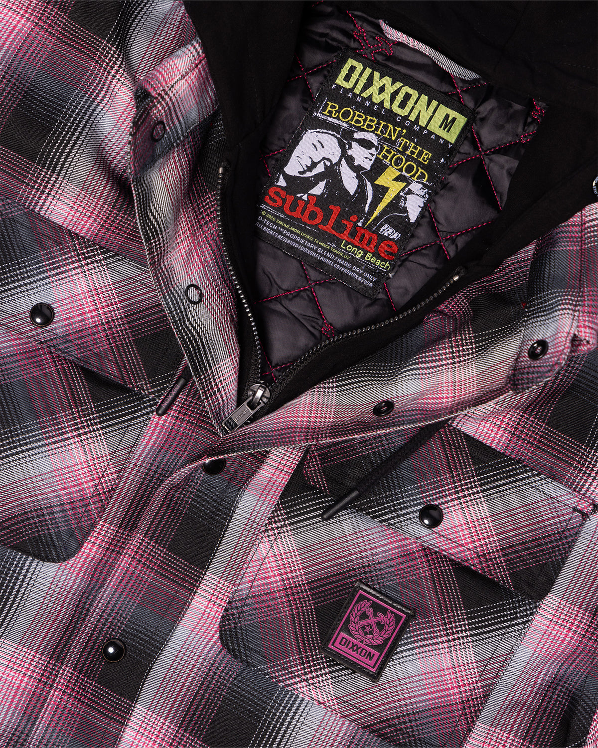 Sublime 'Robbin' the Hood' Hooded Flannel Jacket view 13