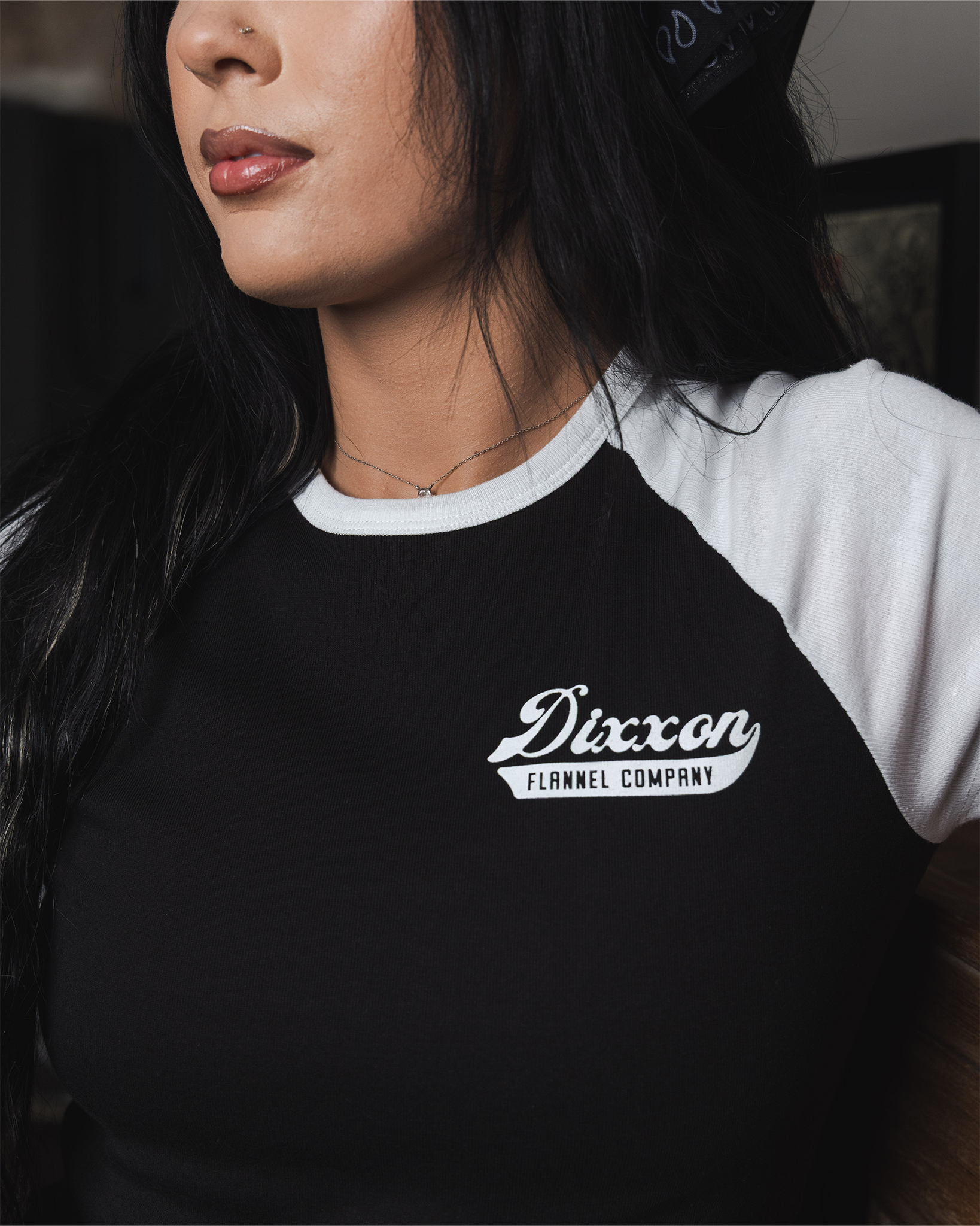 Women's Master Link Raglan Tee - White & Black - view 5