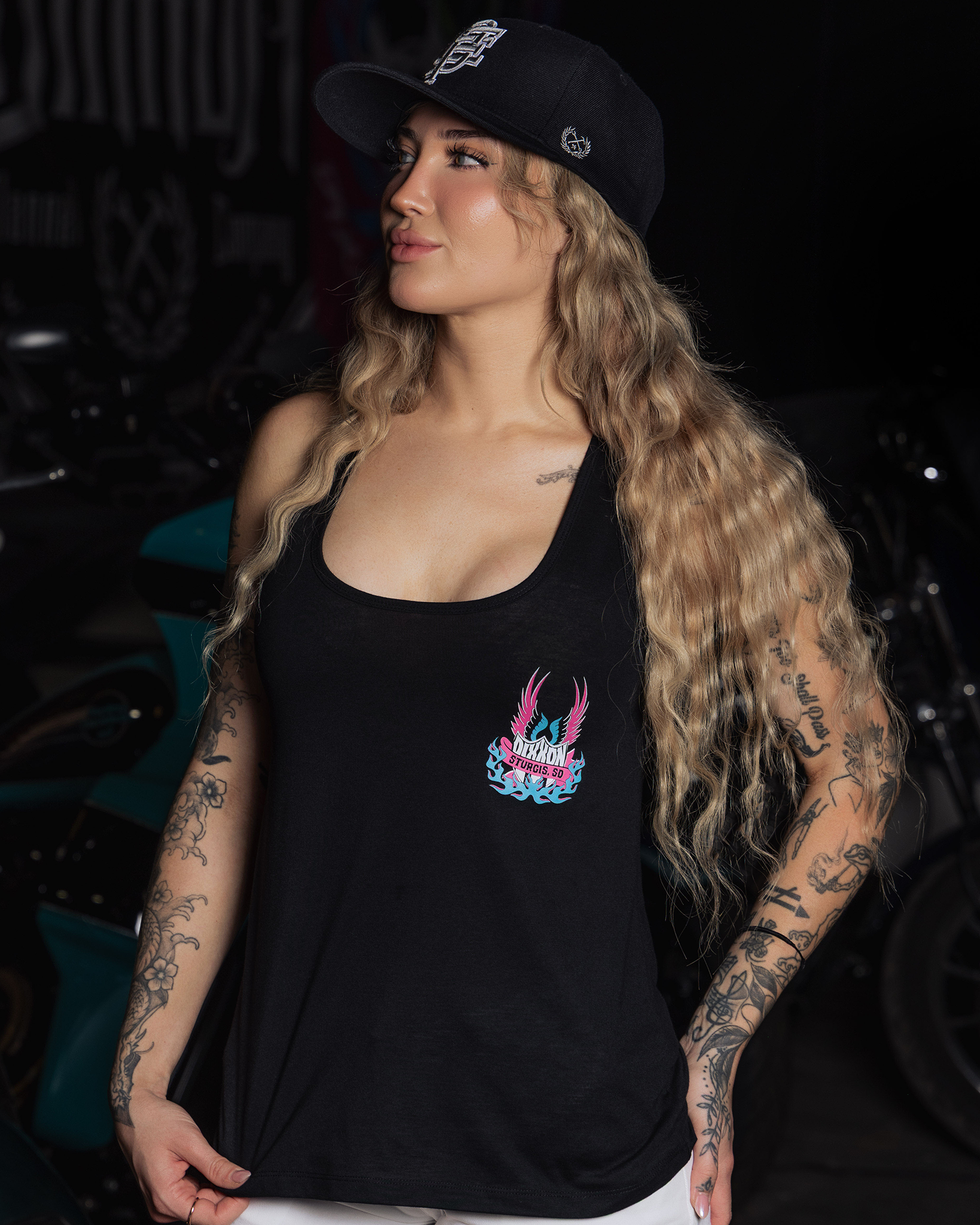 Women's Hellbound Flowy Tank - Black - view 2
