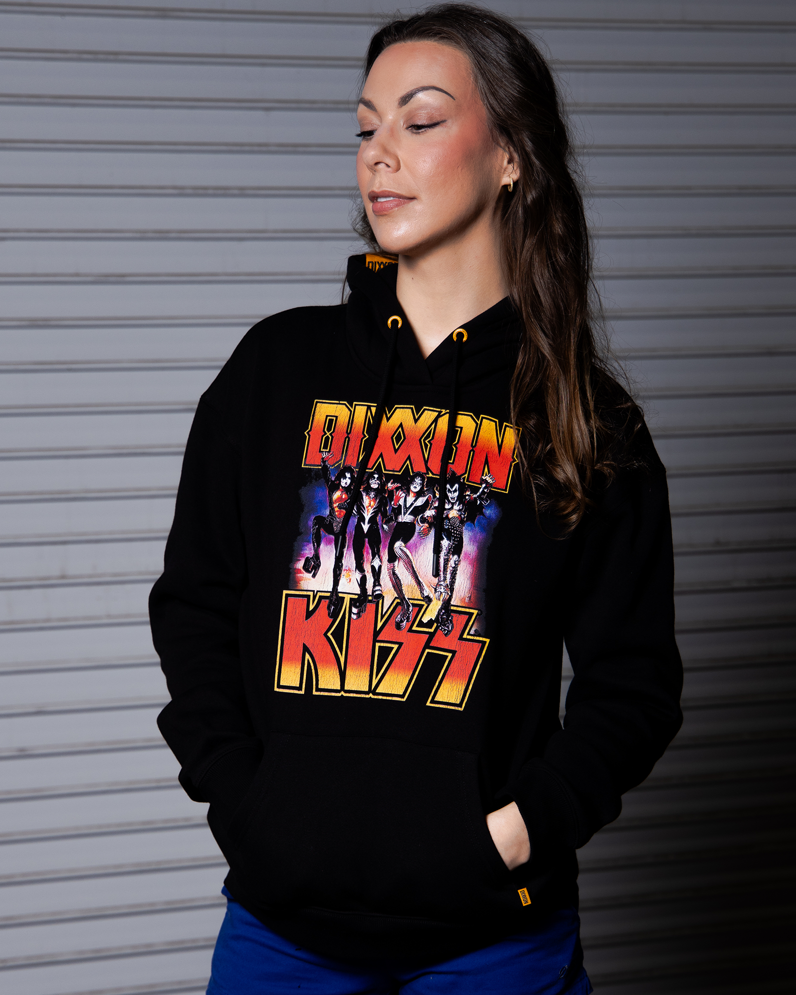 Women's KISS Destroyer Pullover Hoodie - Black - view 1