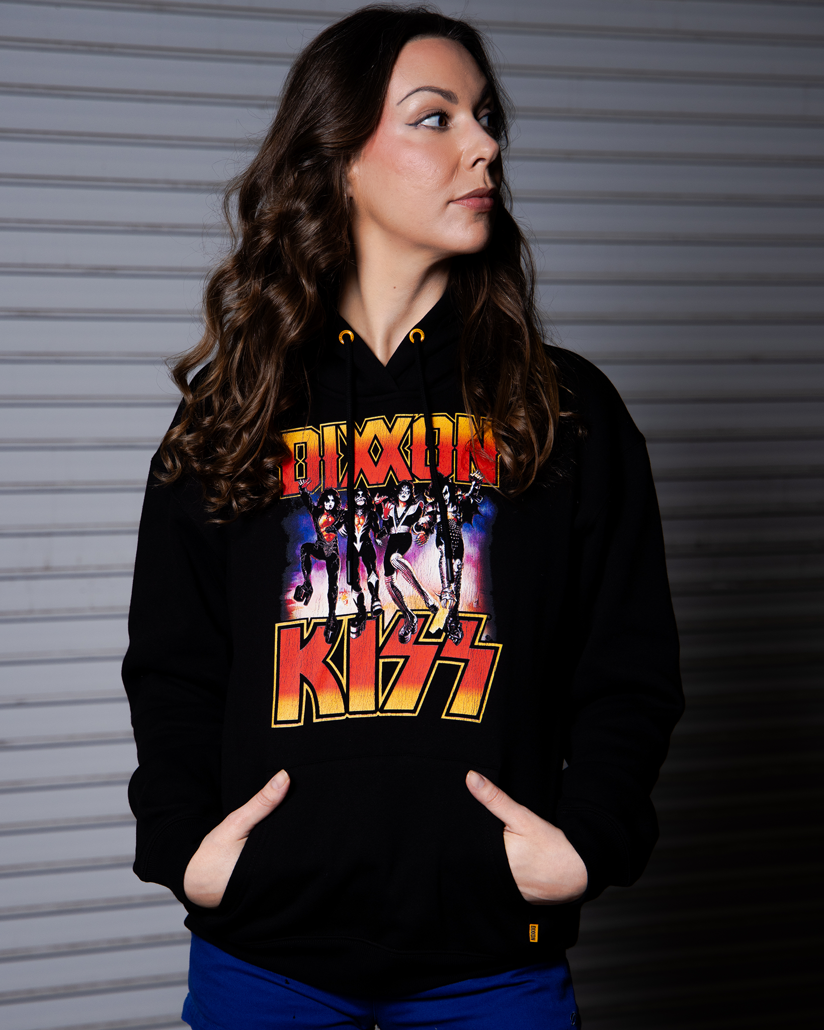 Women's KISS Destroyer Pullover Hoodie - Black - view 4