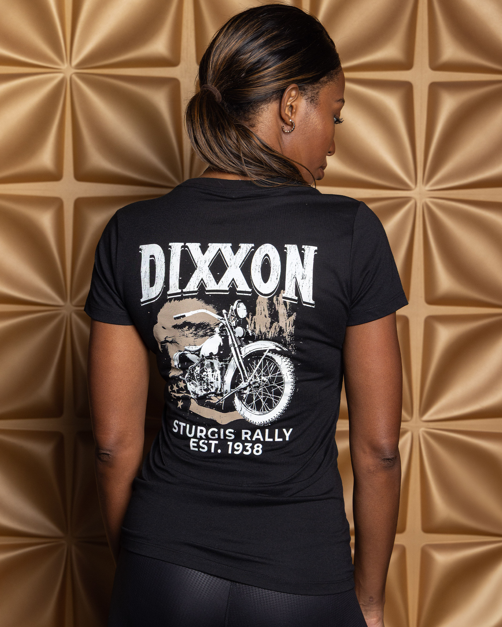Women's Sturgis Rally Fitted Tee- Black - view 1
