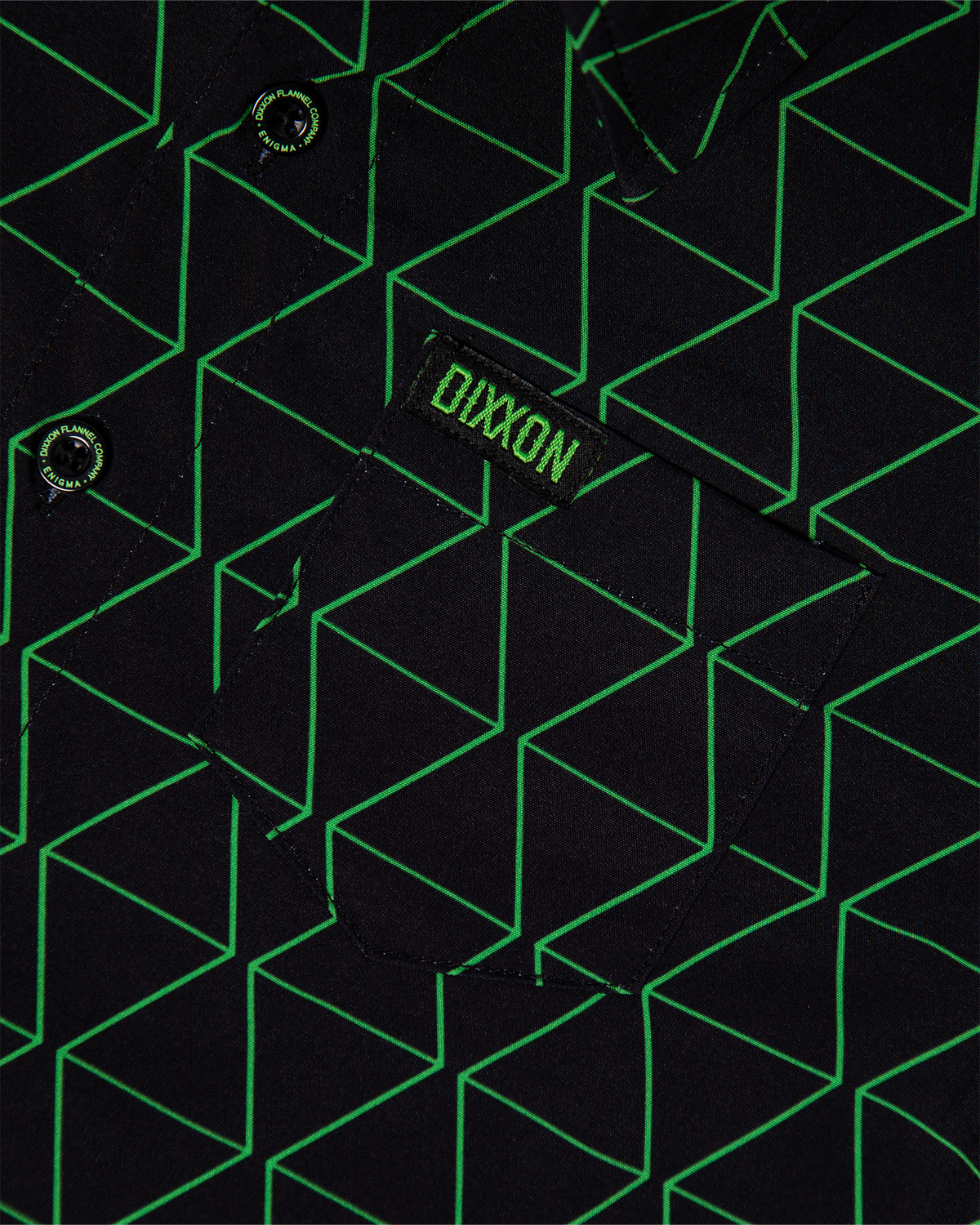 Youth Enigma Party Shirt - Black & Green view 2
