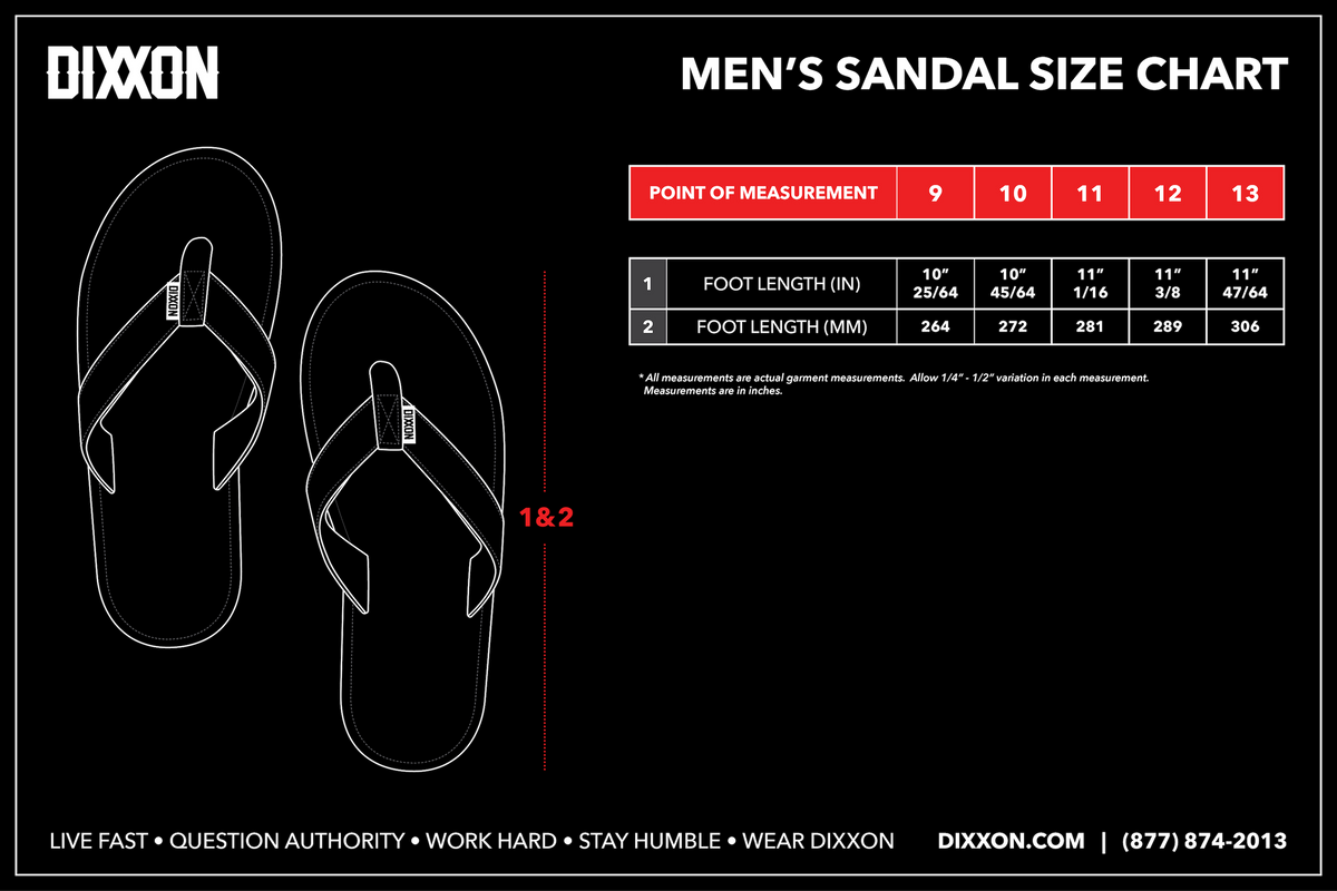 Size & Fit Guide Dixxon Flannel Co.