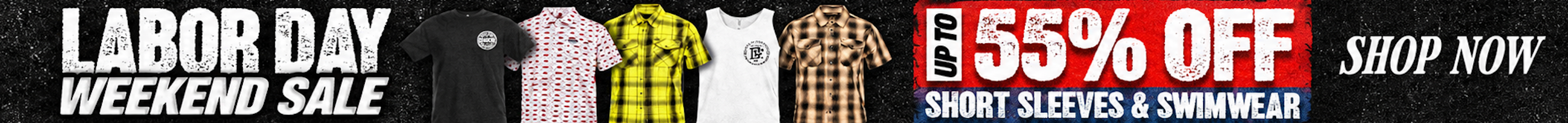 Labor Day Weekend Sale - Up To 55% OFF Short Sleeves & Swimwear - Shop Now!