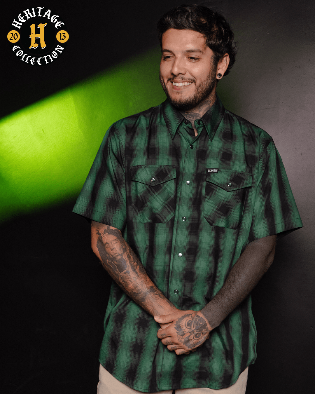 最終値下げ MASU SHAGGY PLAID SHIRT グリーン サイズ46 Absinthe Heritage Bamboo Short Sleeve | Dixxon Flannel Co.