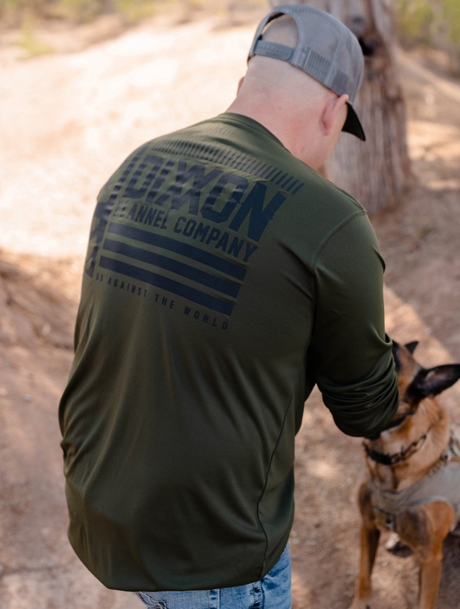 Against the World UV Long Sleeve T-Shirt - O.D. Green - Dixxon Flannel Co.