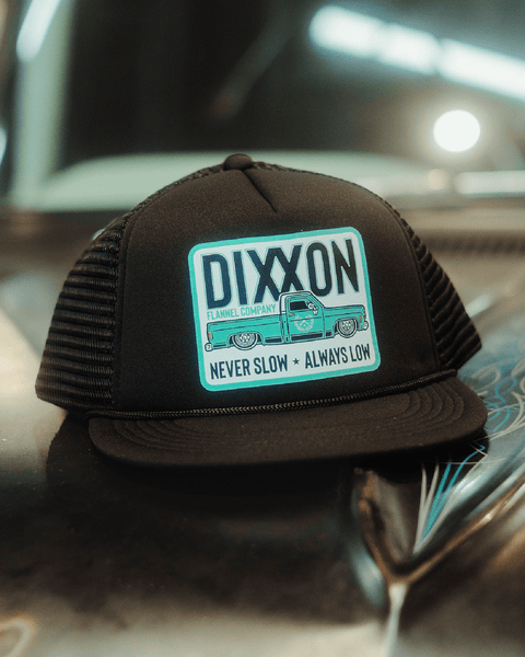 always オールウェイズsick dan denim trucker cap always-low-flat-bill-foam-
