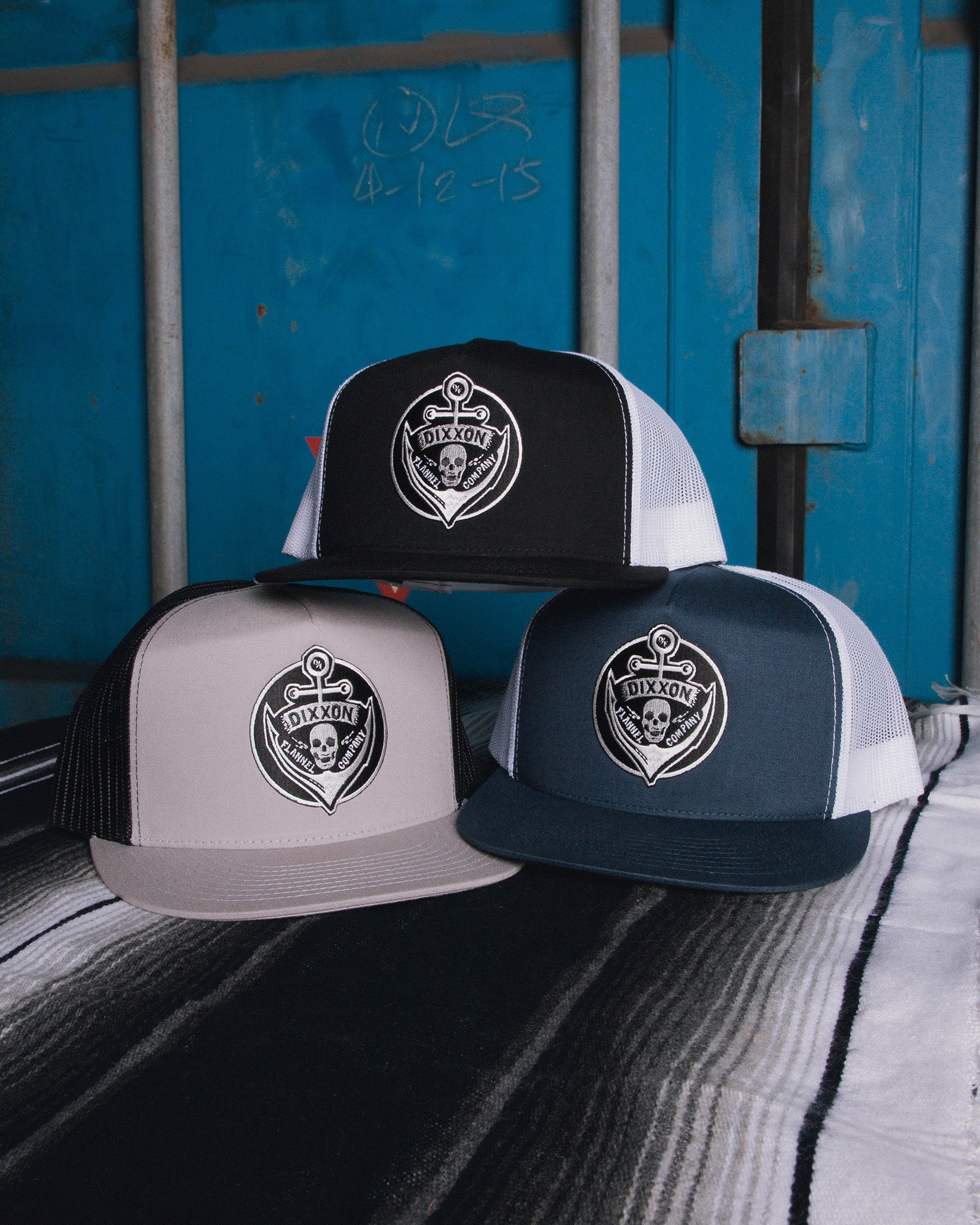 Anchor Flat Bill Trucker Snapback - Dixxon Flannel Co.