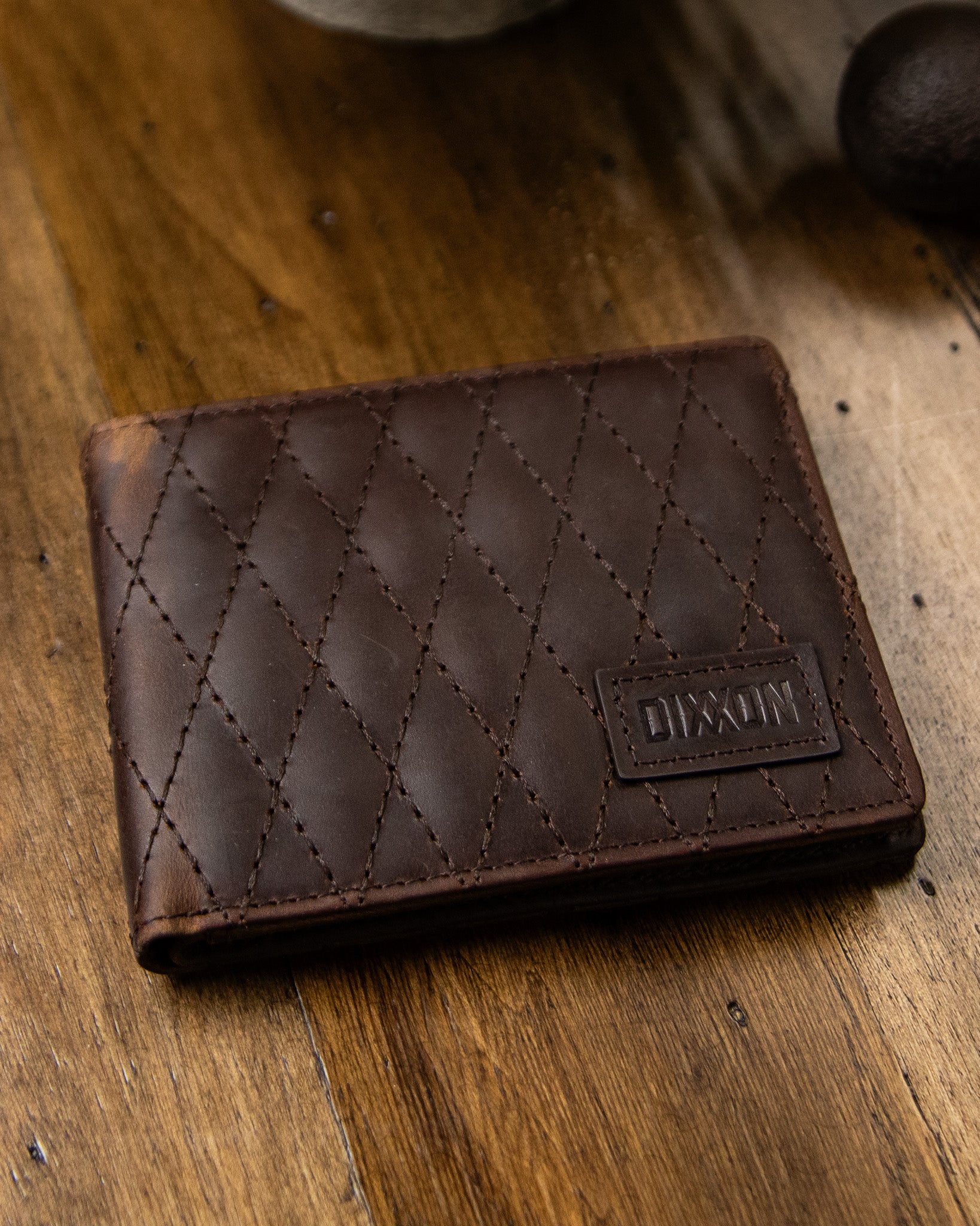 Andar x Dixxon Quilted Leather Wallet - Saddle Brown - Dixxon Flannel Co.
