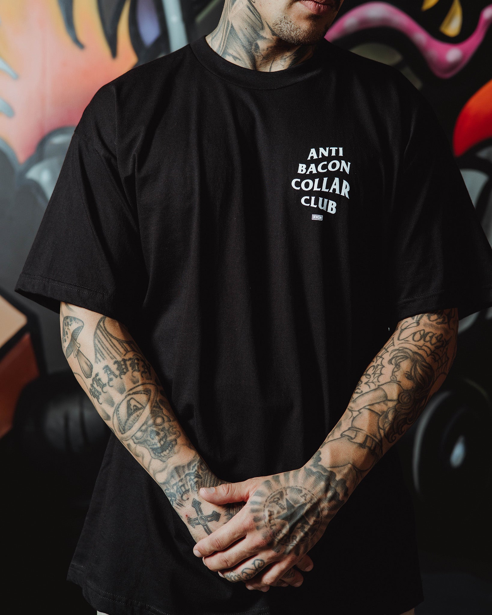 Anti Bacon Collar Club T - Shirt - Black - Dixxon Flannel Co.
