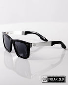 Anvil Metal Sunglasses - Black & Gray Polarized - Dixxon Flannel Co.