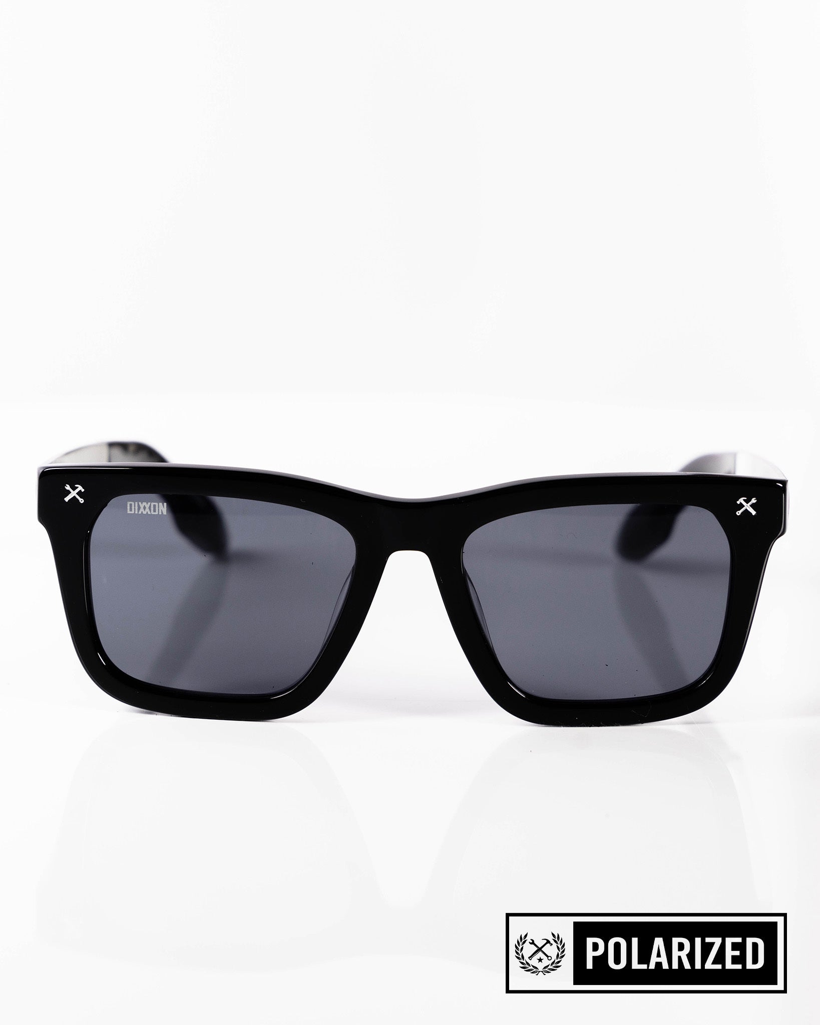 Anvil Metal Sunglasses - Black & Gray Polarized - Dixxon Flannel Co.