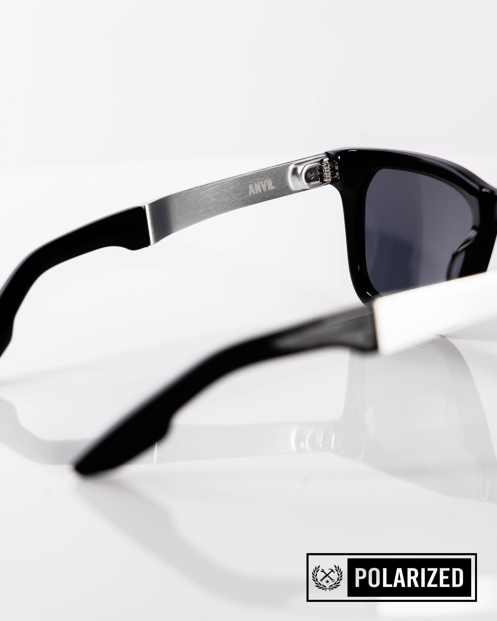 Anvil Metal Sunglasses - Black & Gray Polarized - Dixxon Flannel Co.