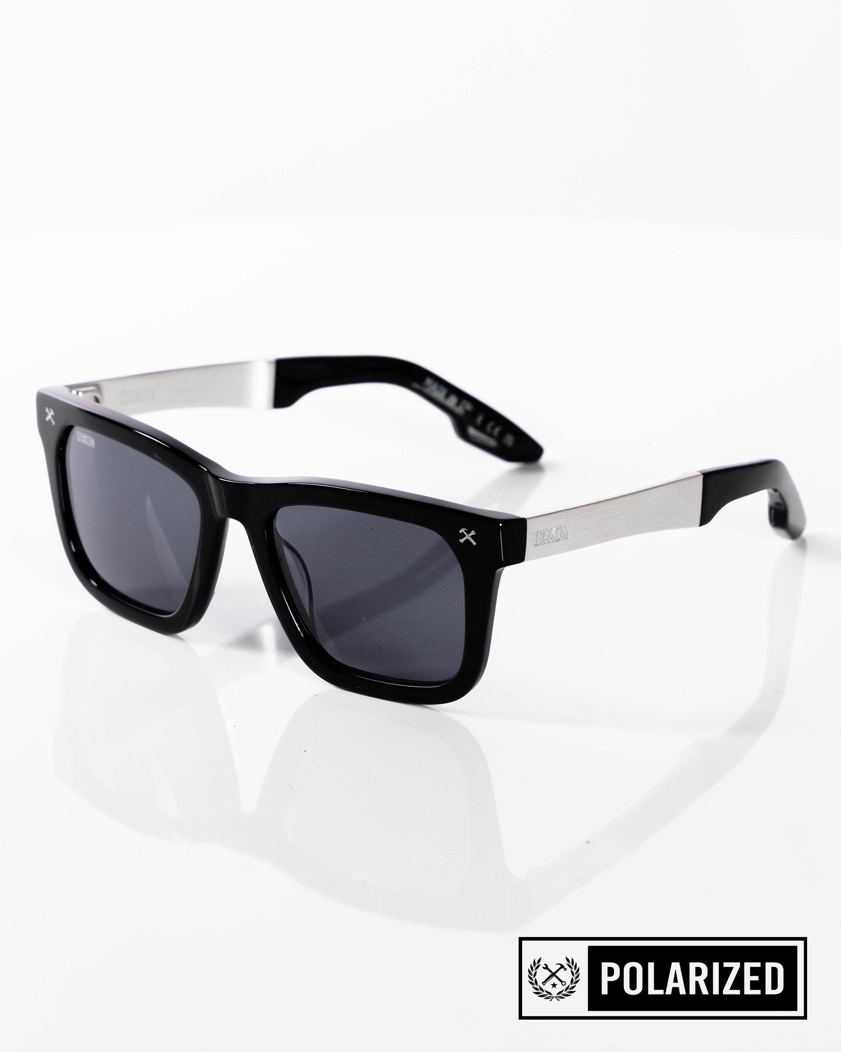 Anvil Metal Sunglasses - Black & Gray Polarized - Dixxon Flannel Co.