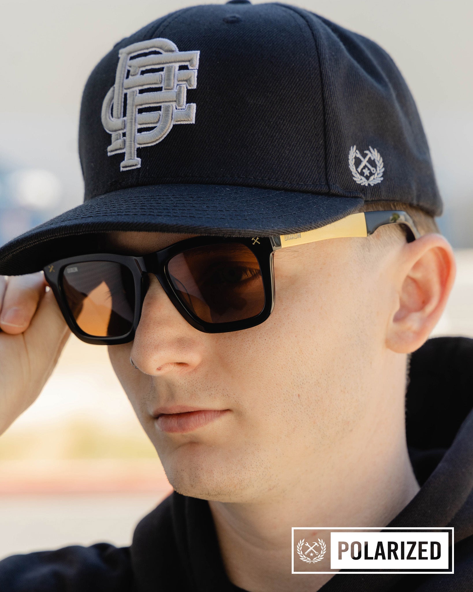 Anvil Metal Sunglasses - Brown & Bronze Polarized - Dixxon Flannel Co.