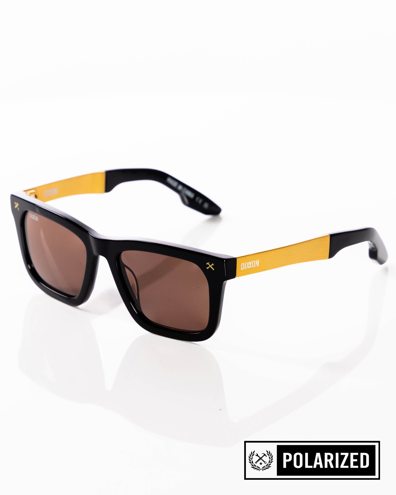 Anvil Metal Sunglasses - Brown & Bronze Polarized - Dixxon Flannel Co.