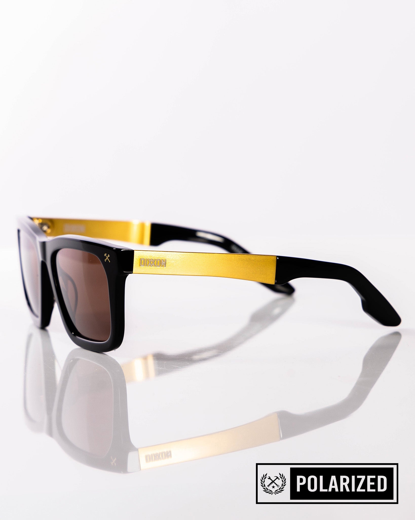 Anvil Metal Sunglasses - Brown & Bronze Polarized - Dixxon Flannel Co.