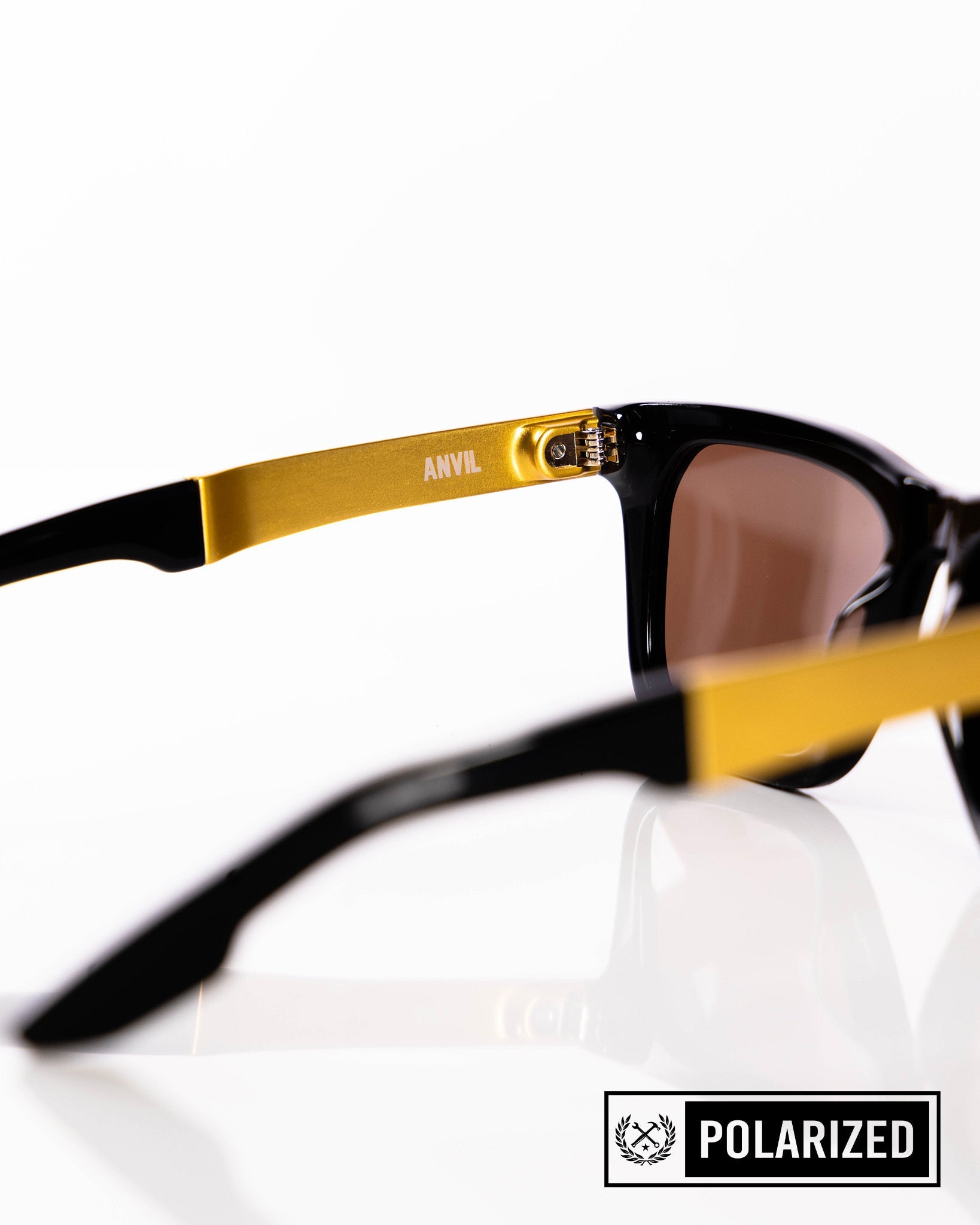 Anvil Metal Sunglasses - Brown & Bronze Polarized | Dixxon Flannel Co.