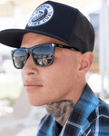 Anvil Sunglasses - Polished Black & Gray Polarized