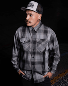 Asphalt Bamboo Long Sleeve - Dixxon Flannel Co.