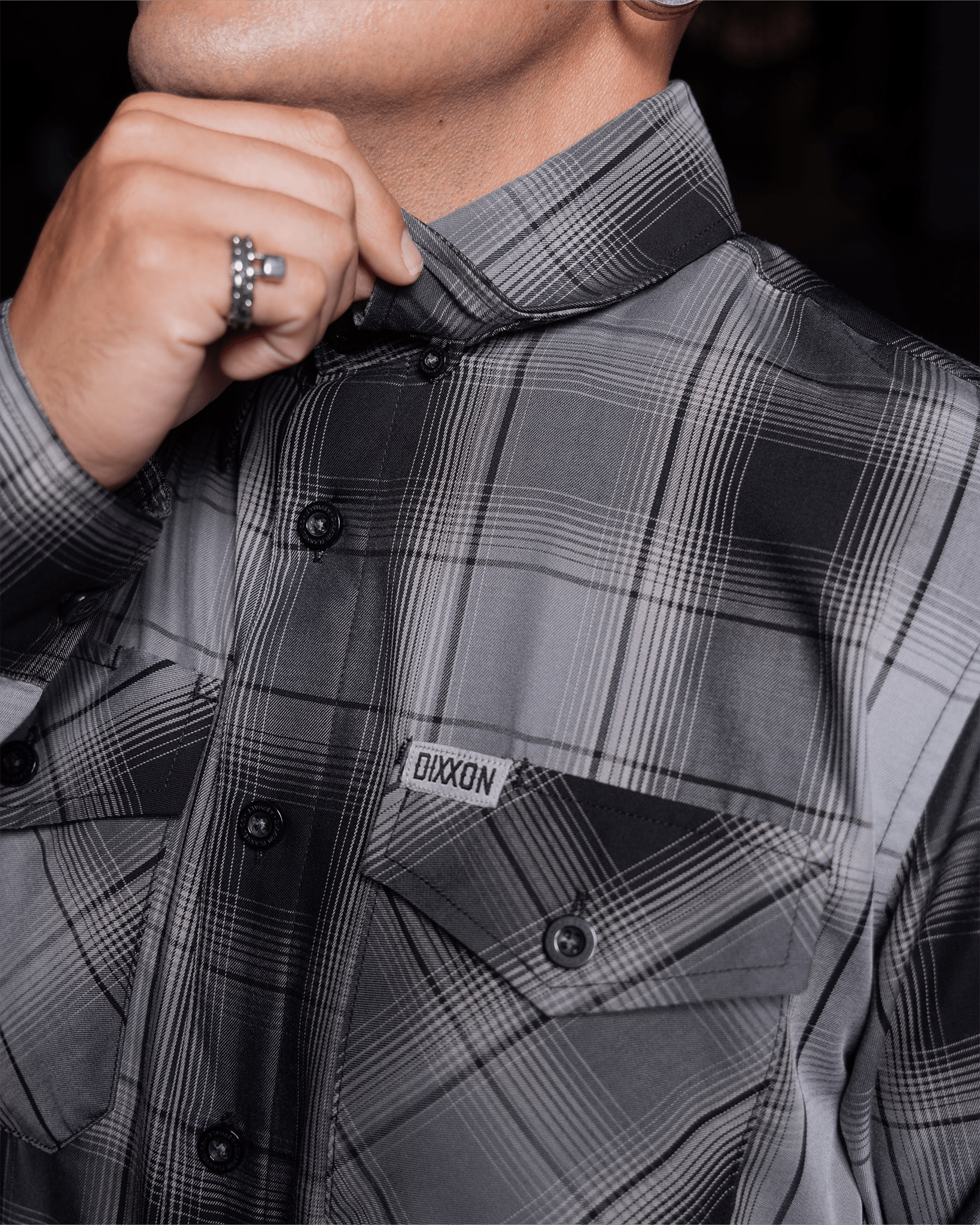 Asphalt Bamboo Long Sleeve - Dixxon Flannel Co. view 6